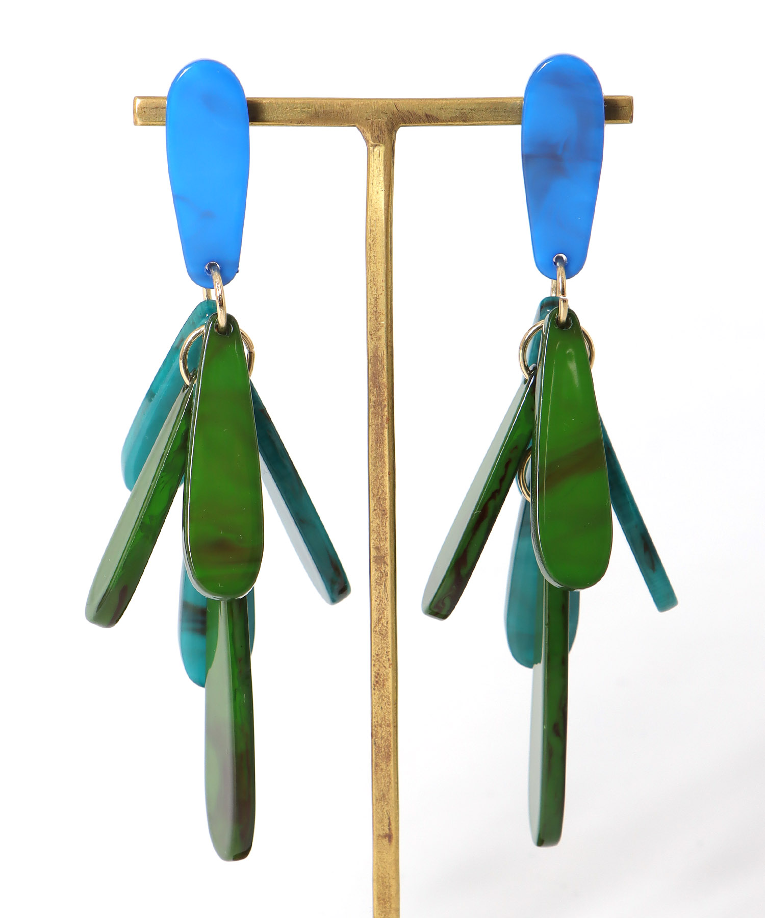 アクリルタッセル風ピアス