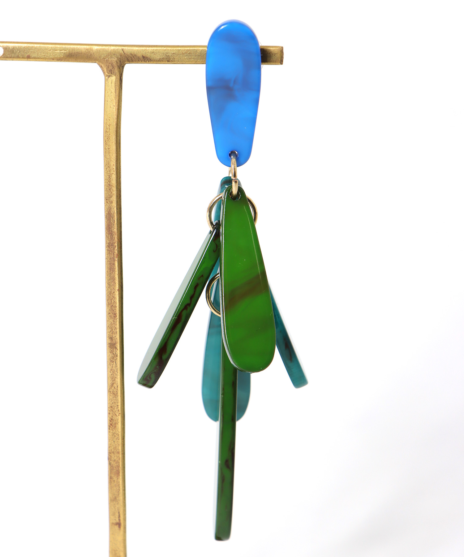 アクリルタッセル風ピアス