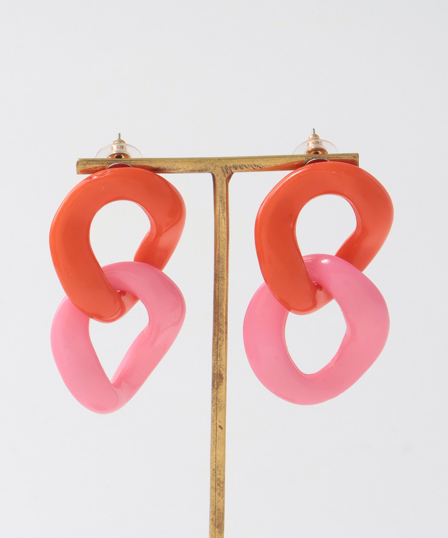 カラフルアクリルパーツピアス