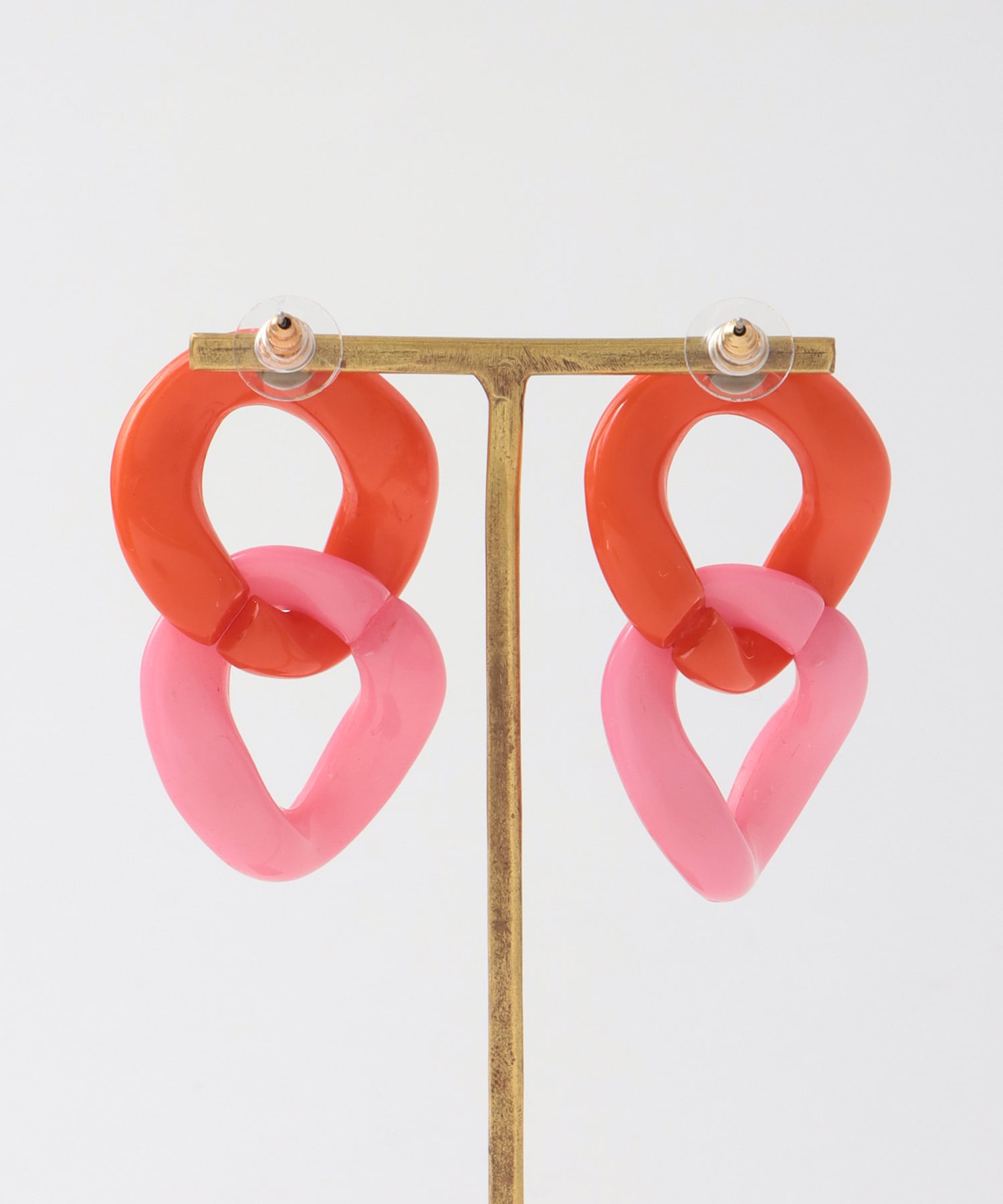 カラフルアクリルパーツピアス