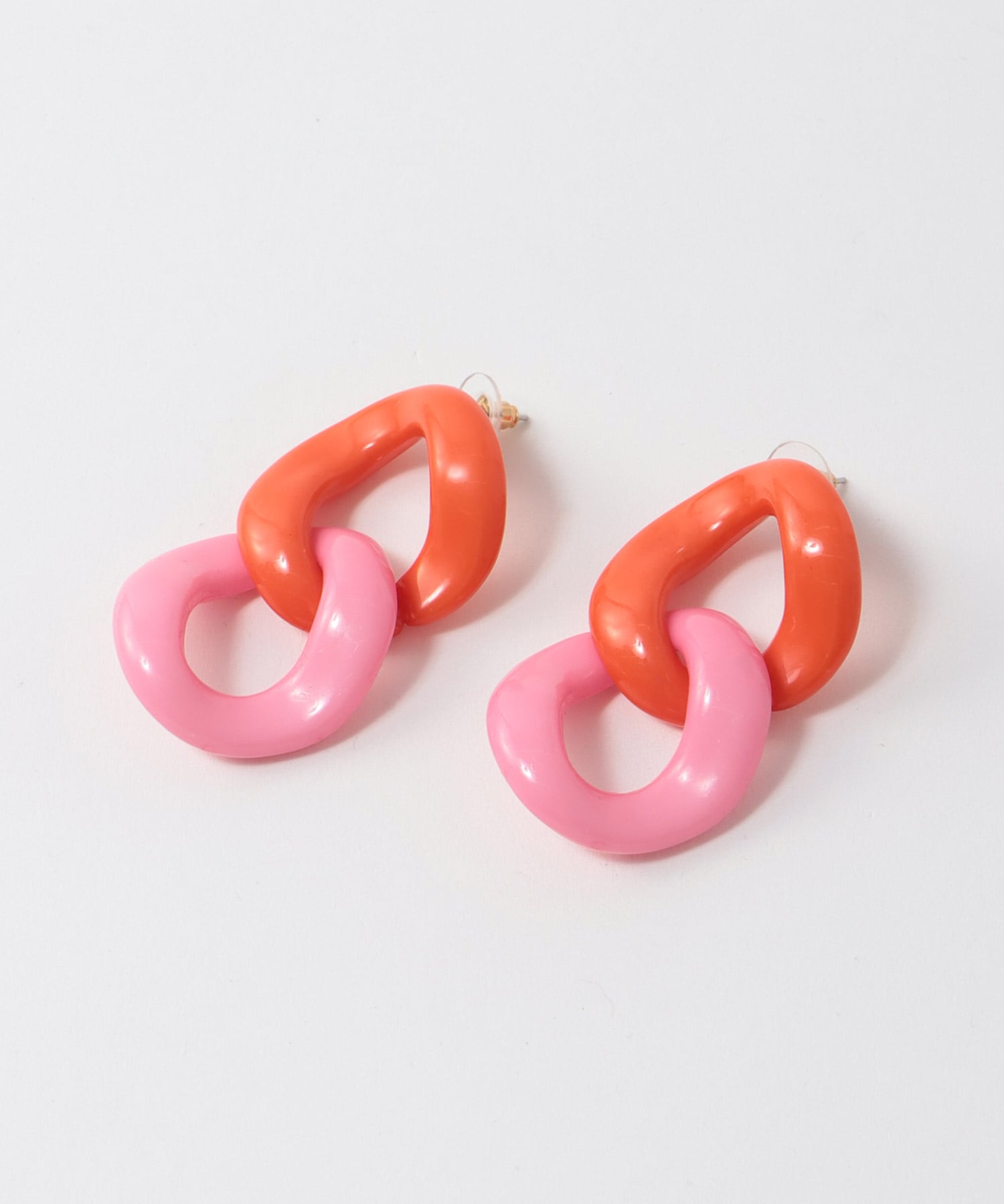 カラフルアクリルパーツピアス