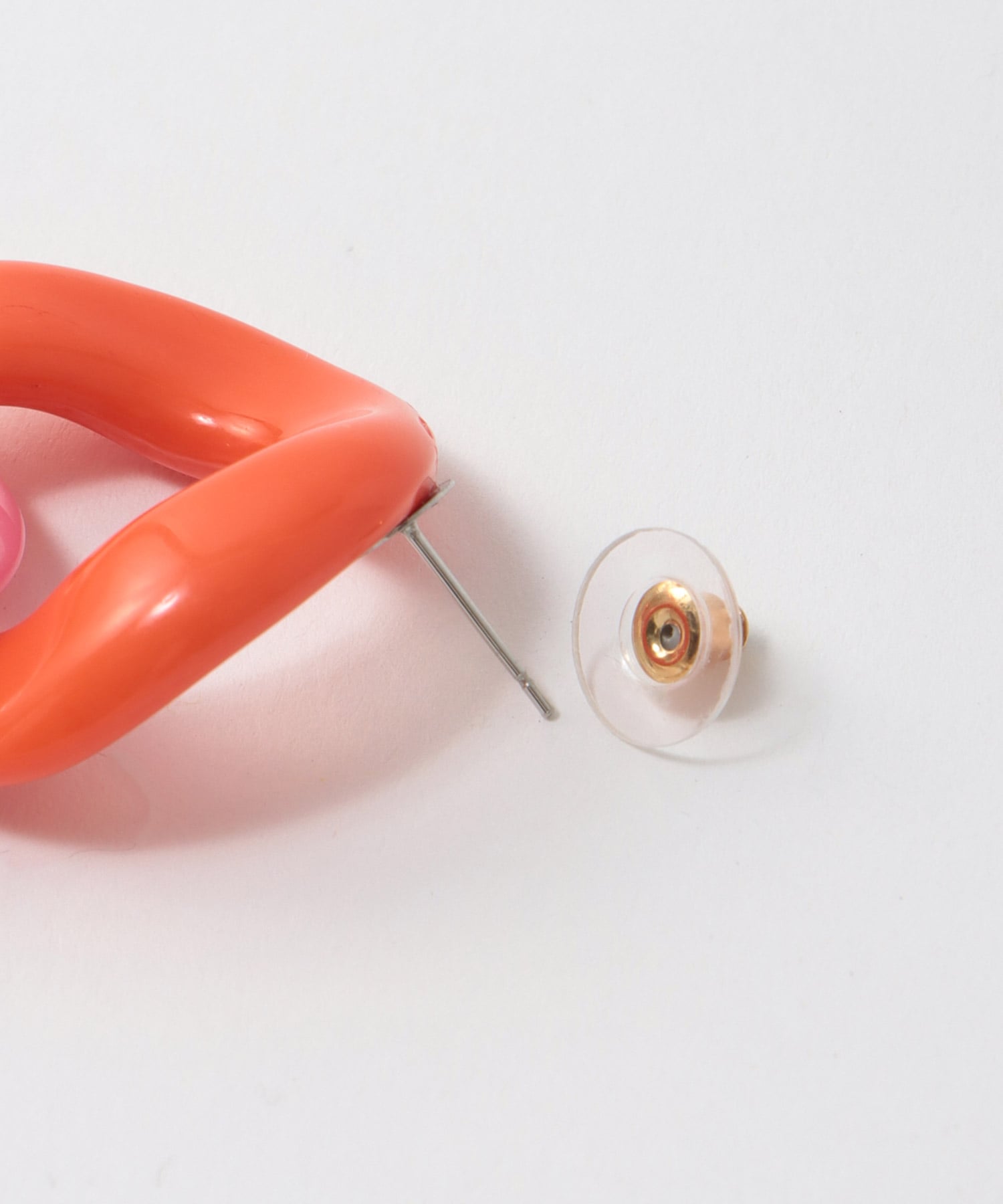 カラフルアクリルパーツピアス