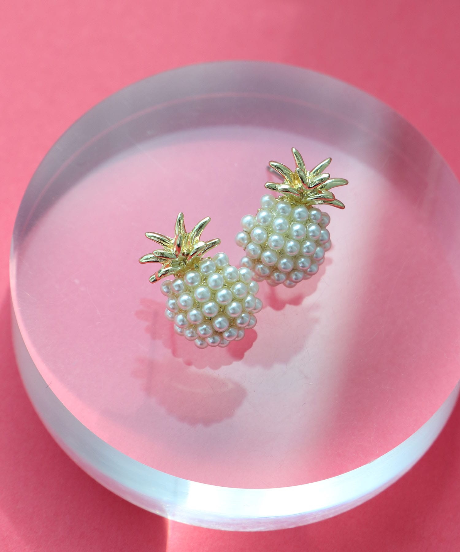 パールパイナップルピアス