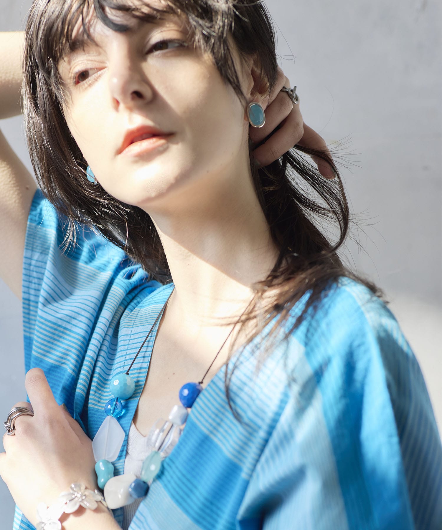 カラーストーンイヤリング