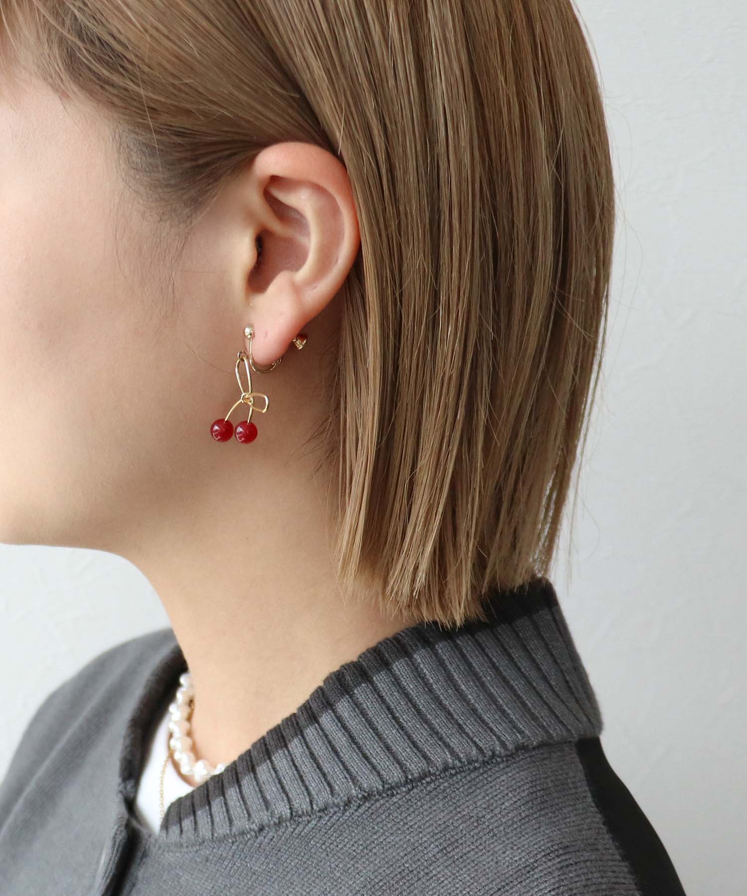 さくらんぼイヤリング