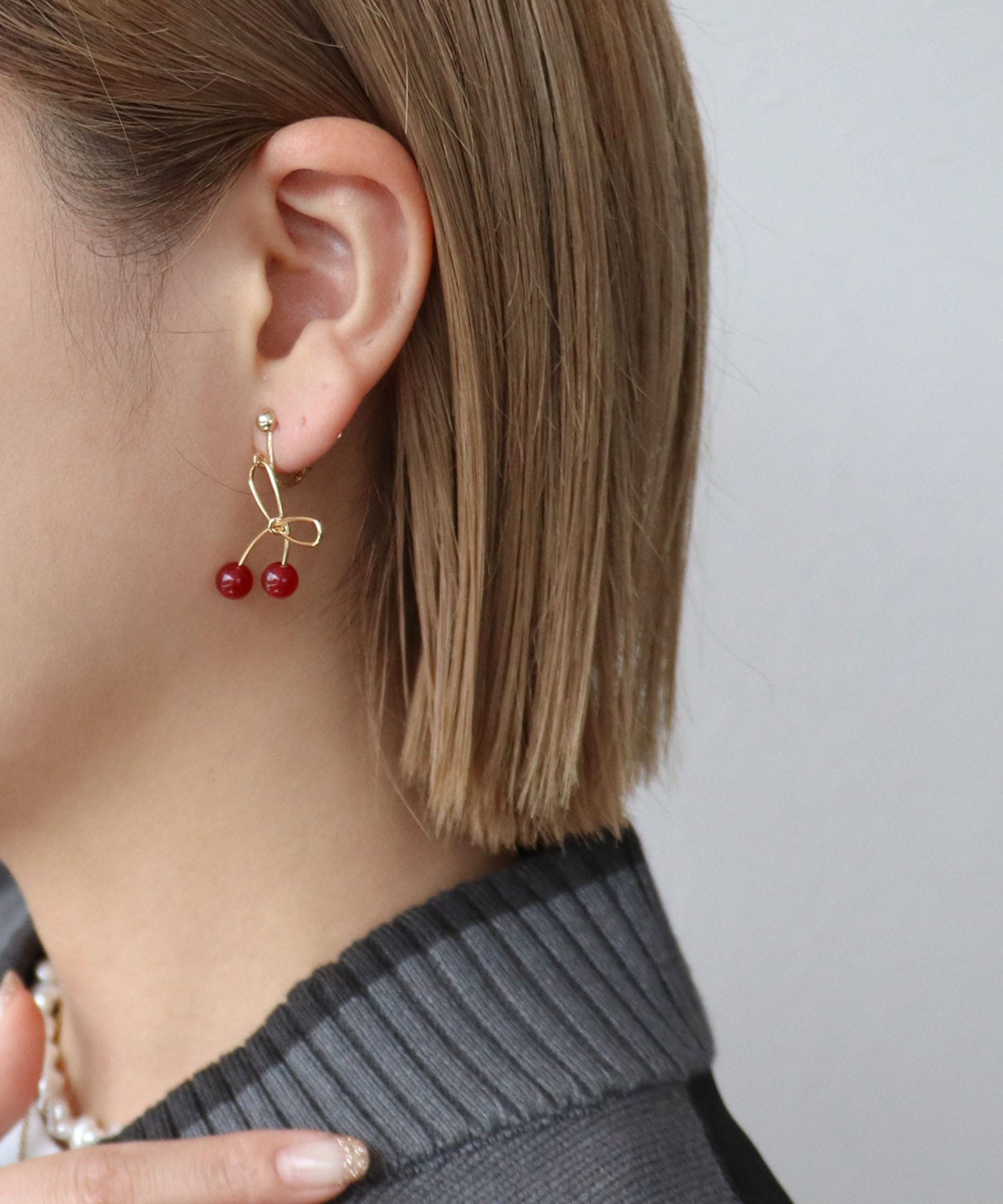 さくらんぼイヤリング