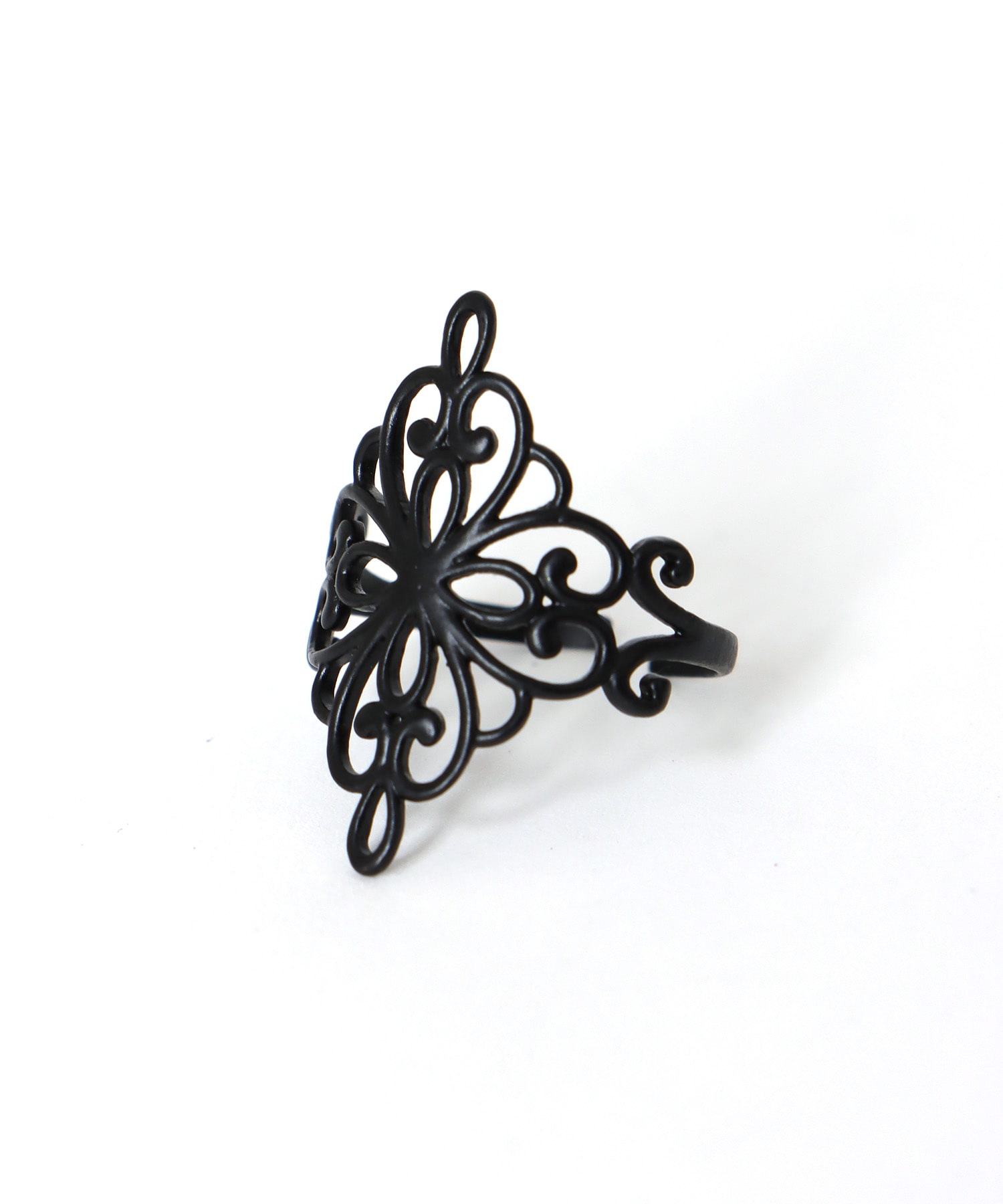 ブラックレースワンポイントリング