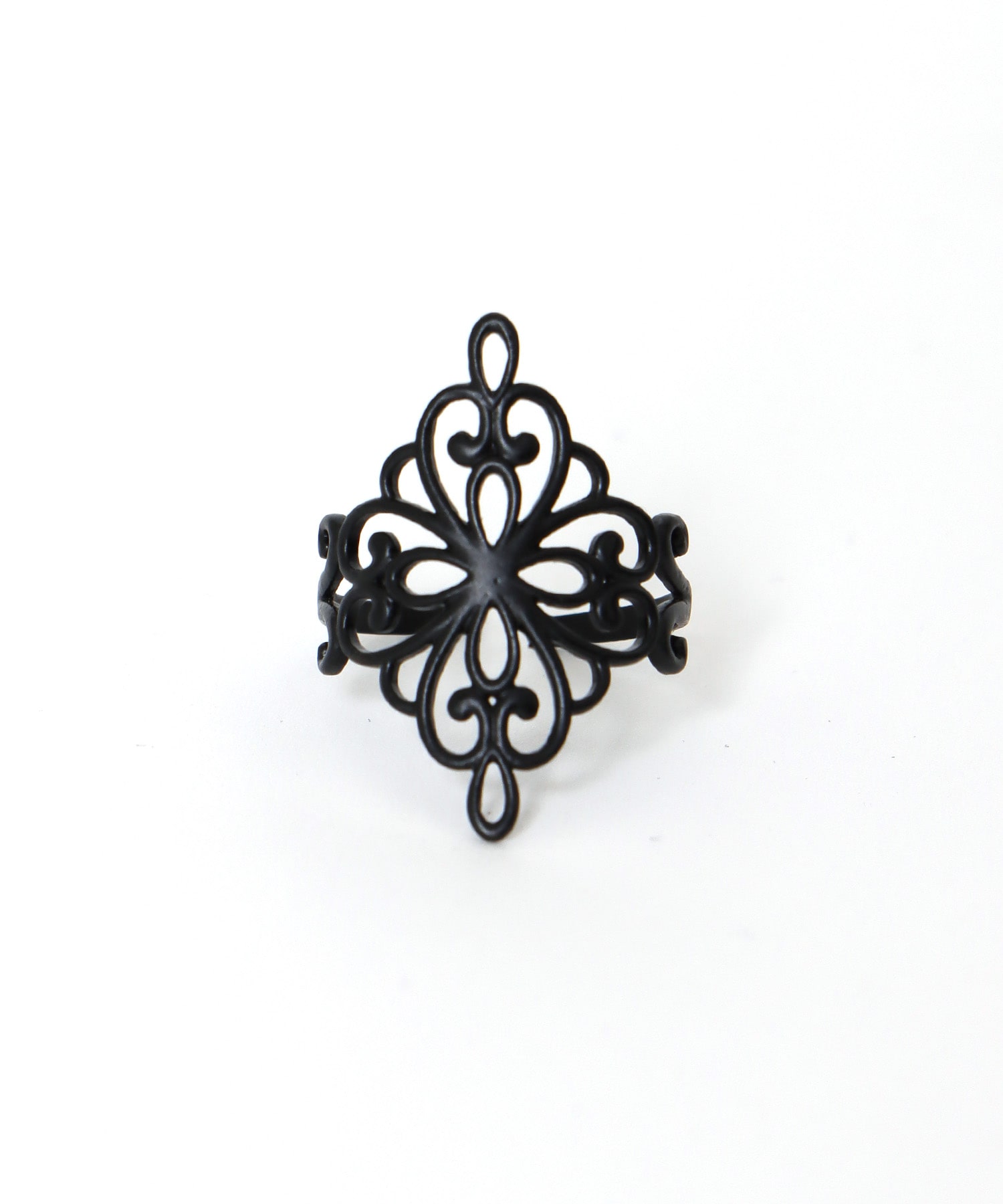 ブラックレースワンポイントリング