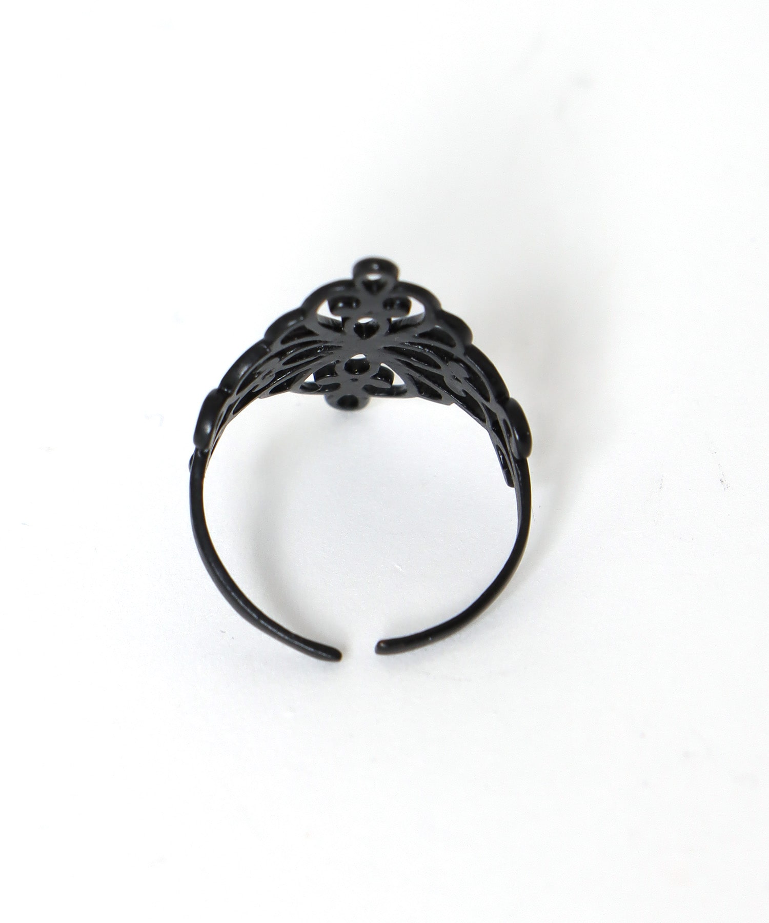 ブラックレースワンポイントリング