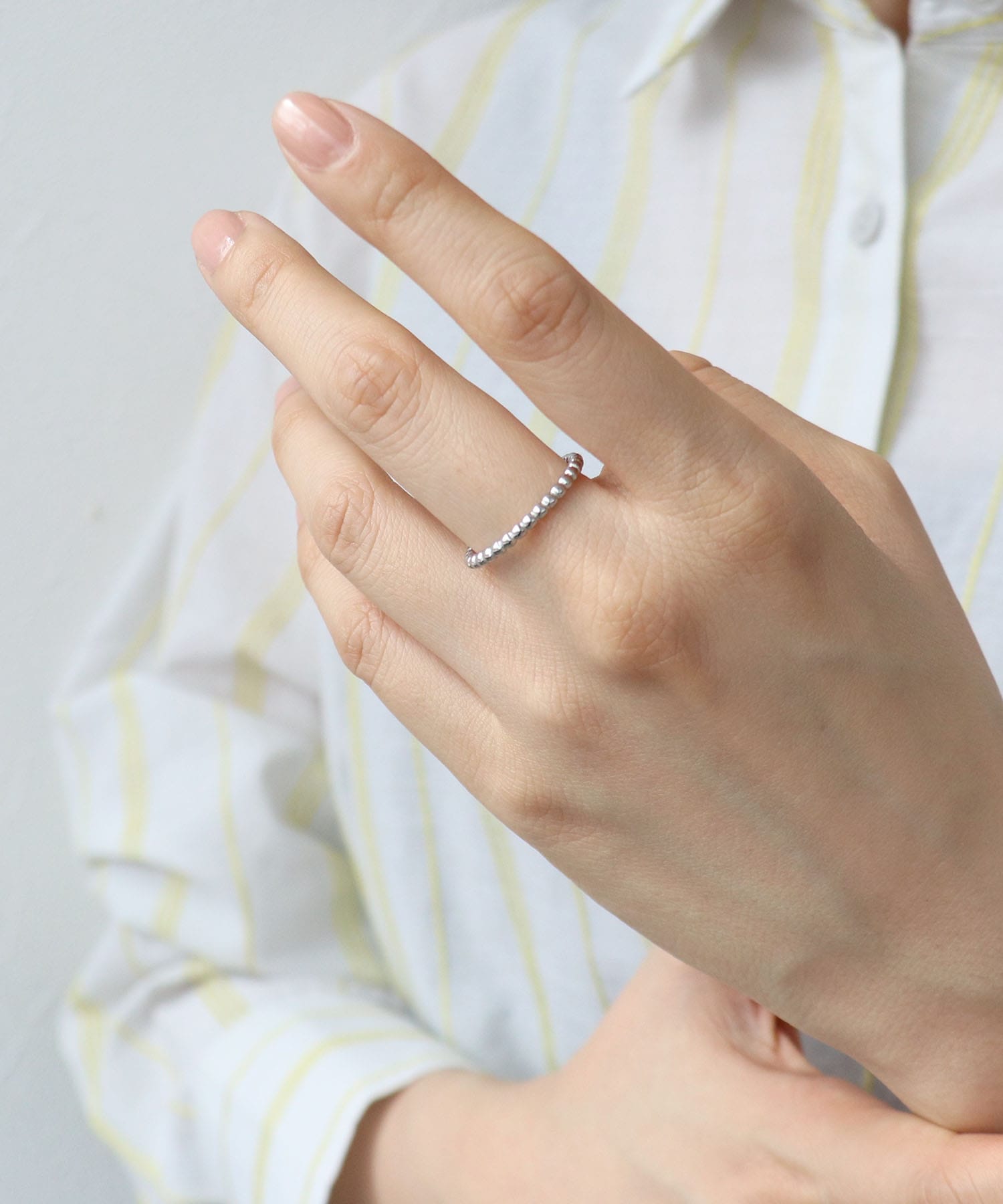 粒々ステンレスリング＃15