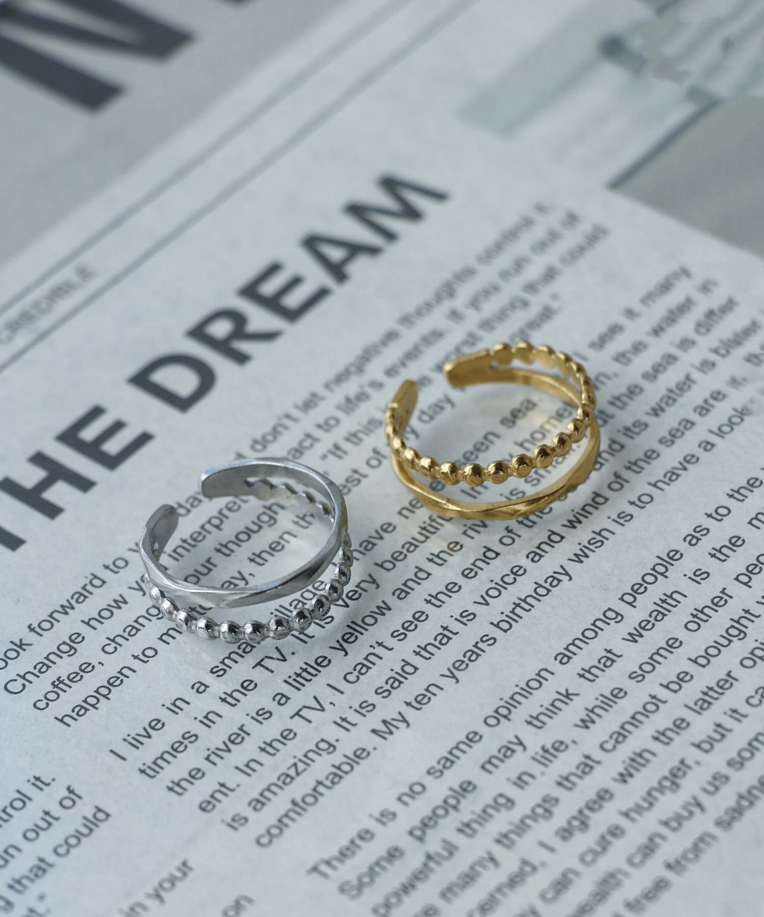 ステンレス２連風リング