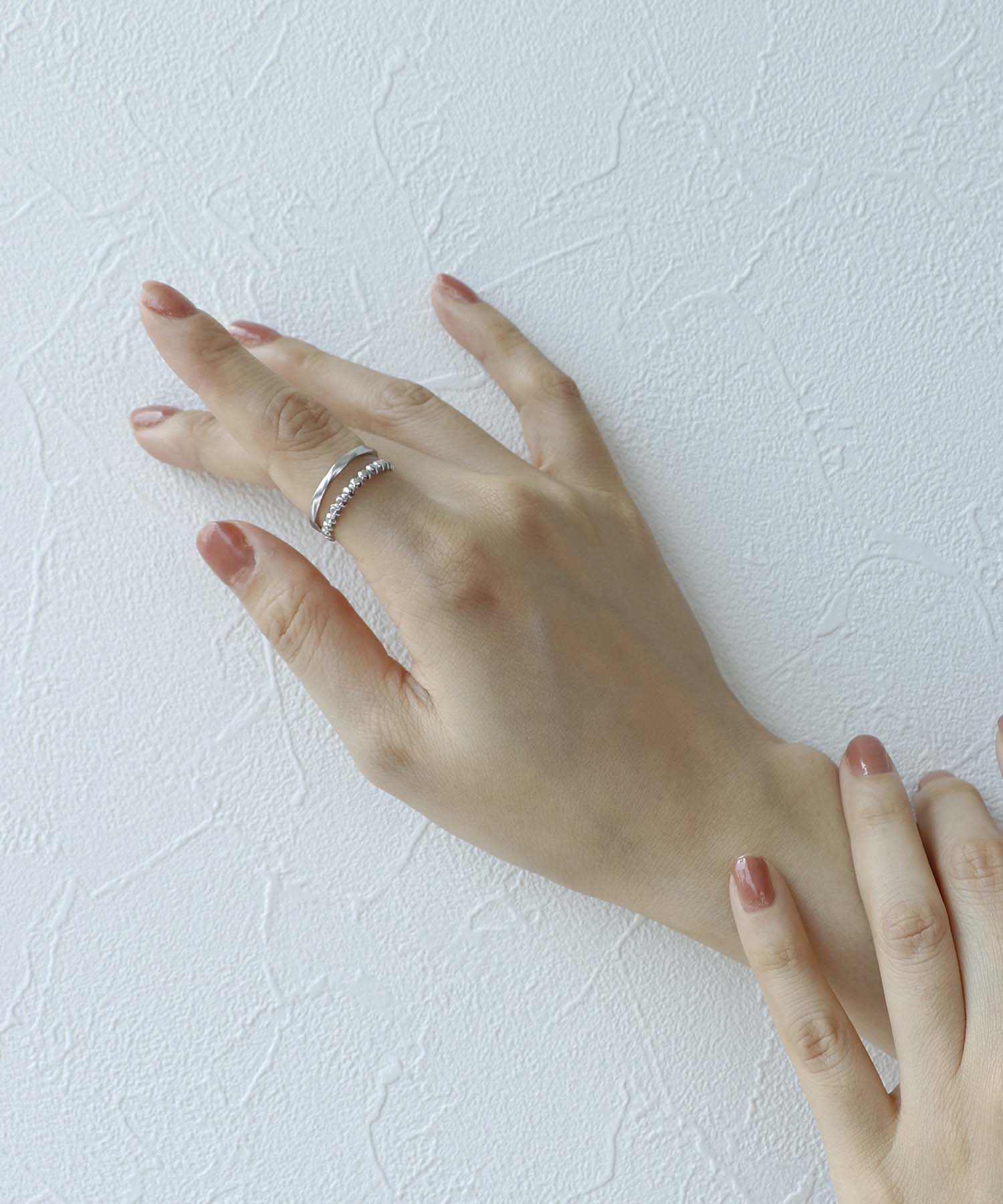 ステンレス２連風リング