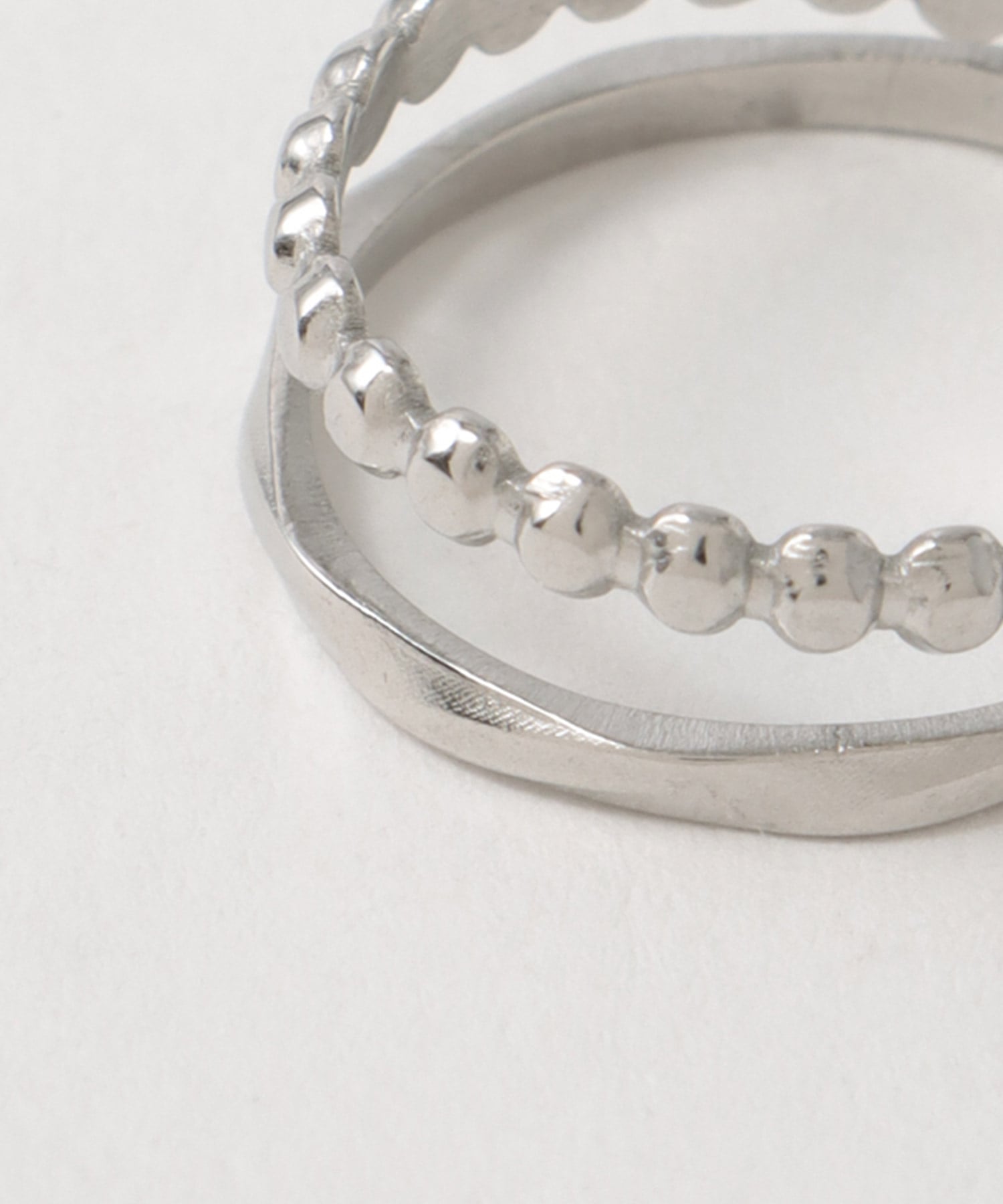 ステンレス２連風リング