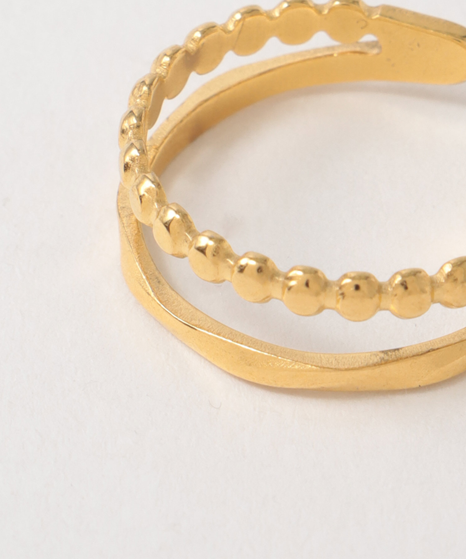 ステンレス２連風リング