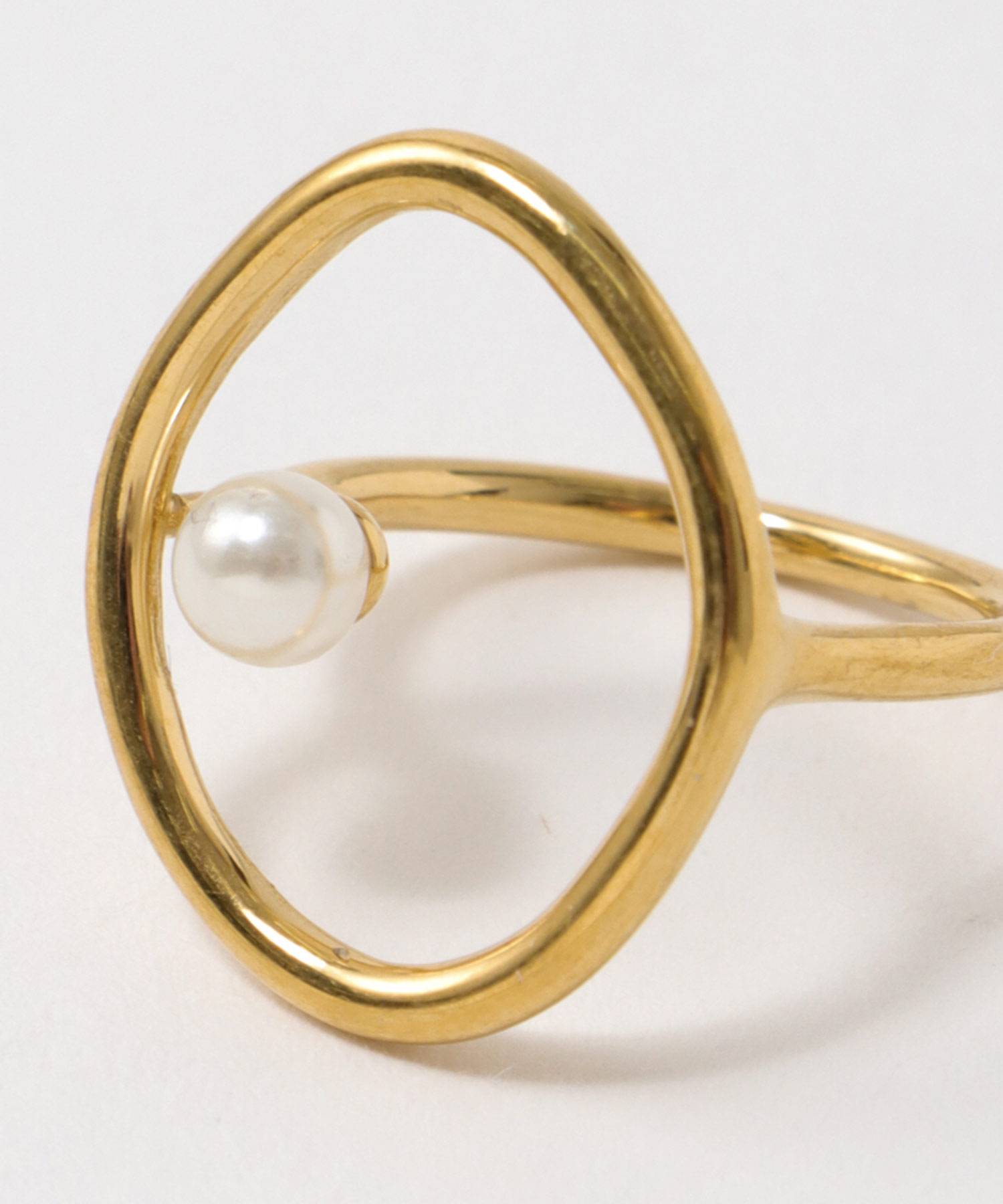 パール付きサークルステンレスリング＃１３