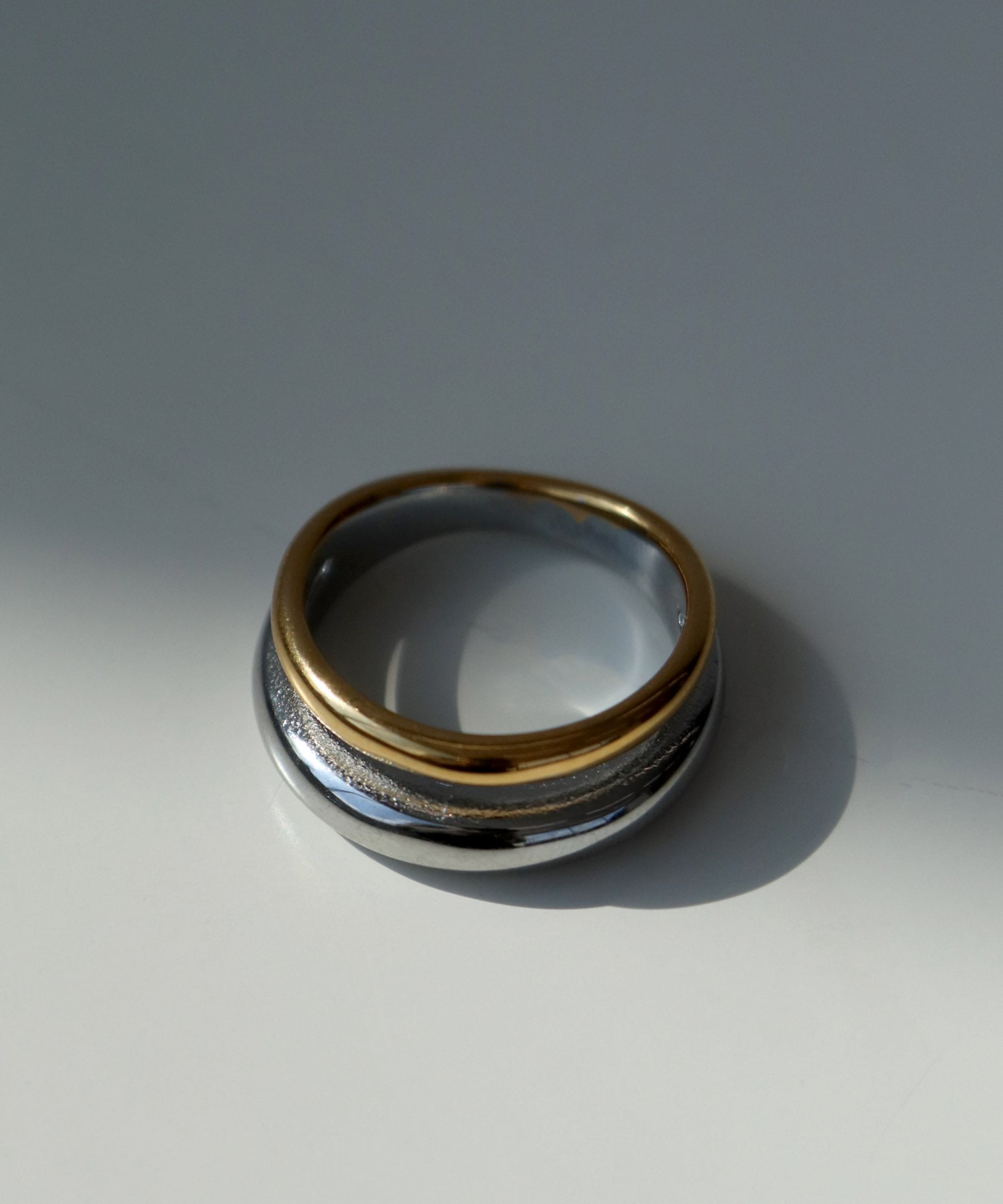 メタルMIX２連ステンレスリング ＃11