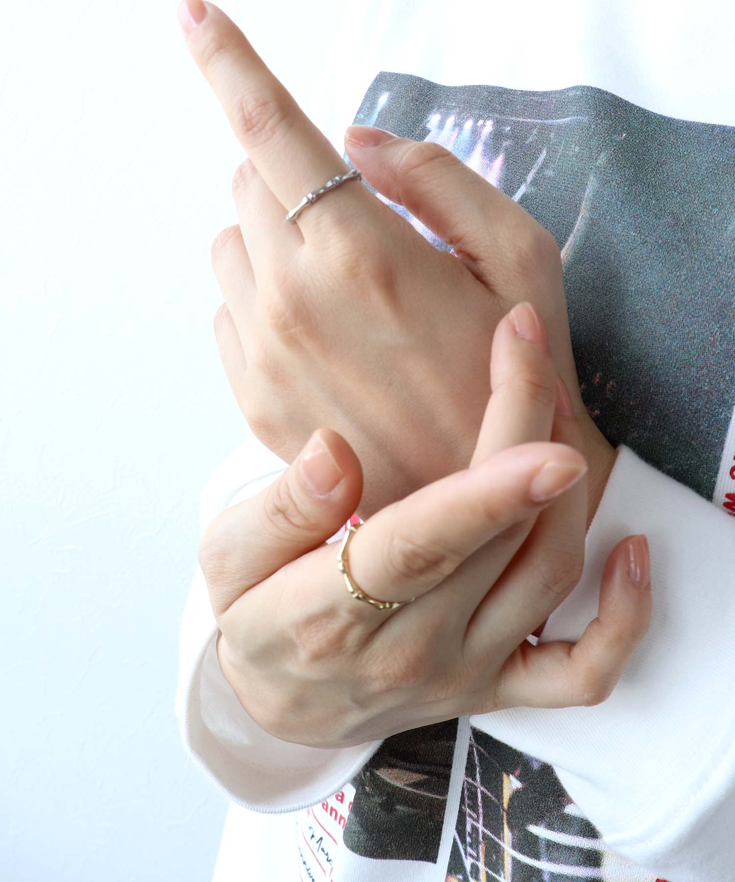 ボーンステンレスリング ＃14