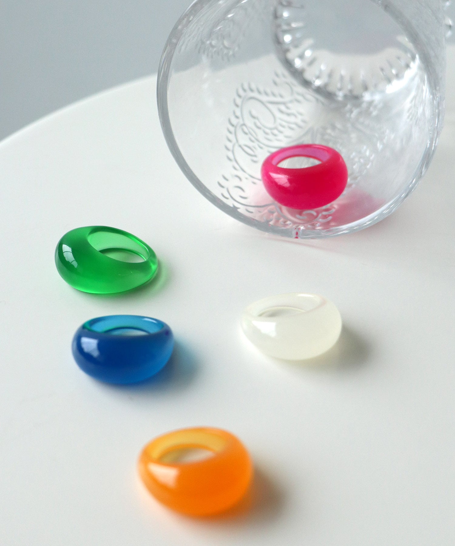 クリアカラーぷっくりリング＃１２