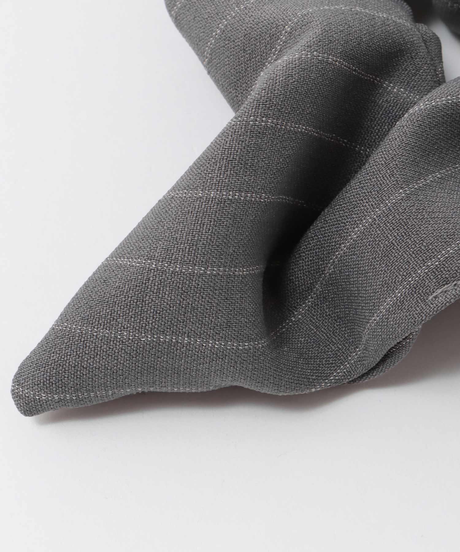 ストライプ柄スクエアシュシュ