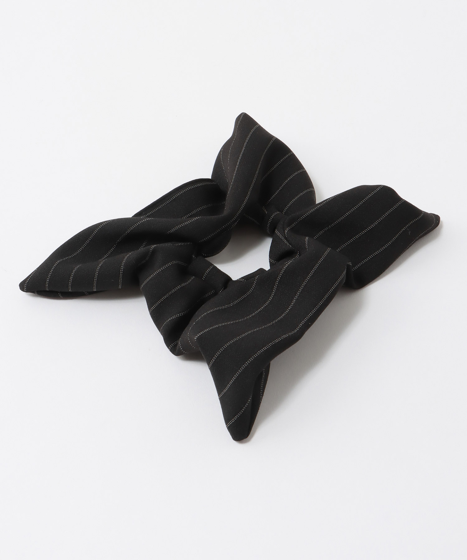 ストライプ柄スクエアシュシュ