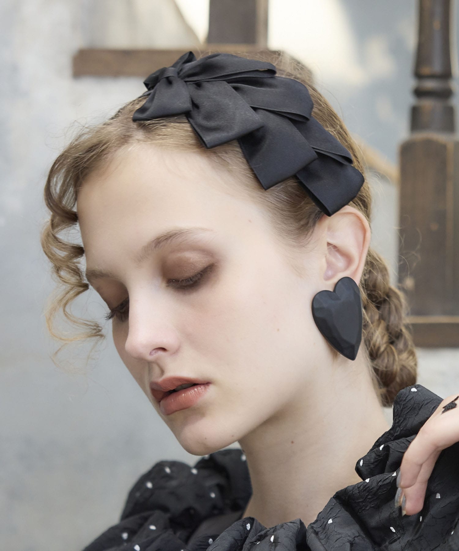 アシメリボンカチューシャ