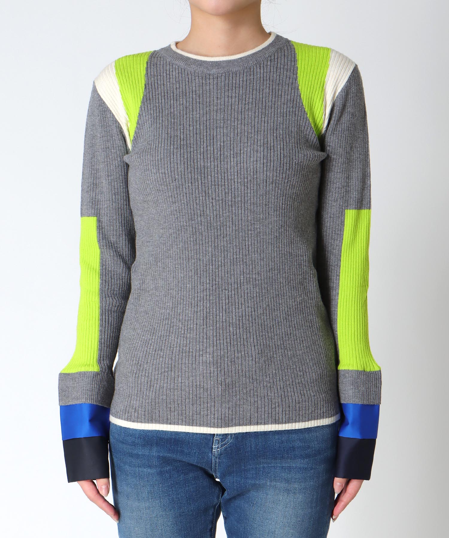 【MARECHAL TERRE 】カフ付きリブニット