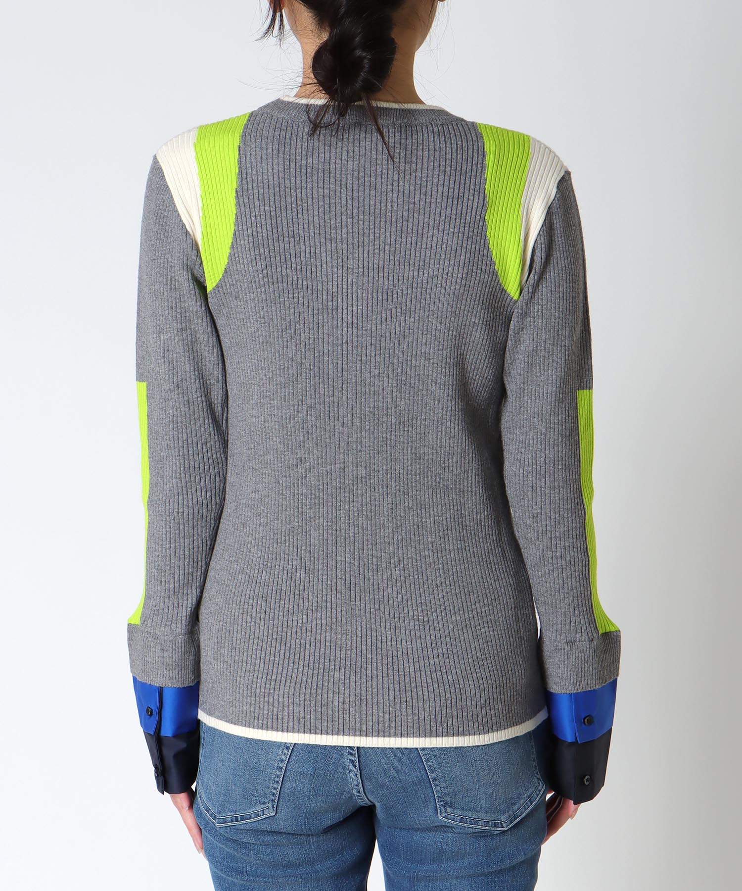 【MARECHAL TERRE 】カフ付きリブニット