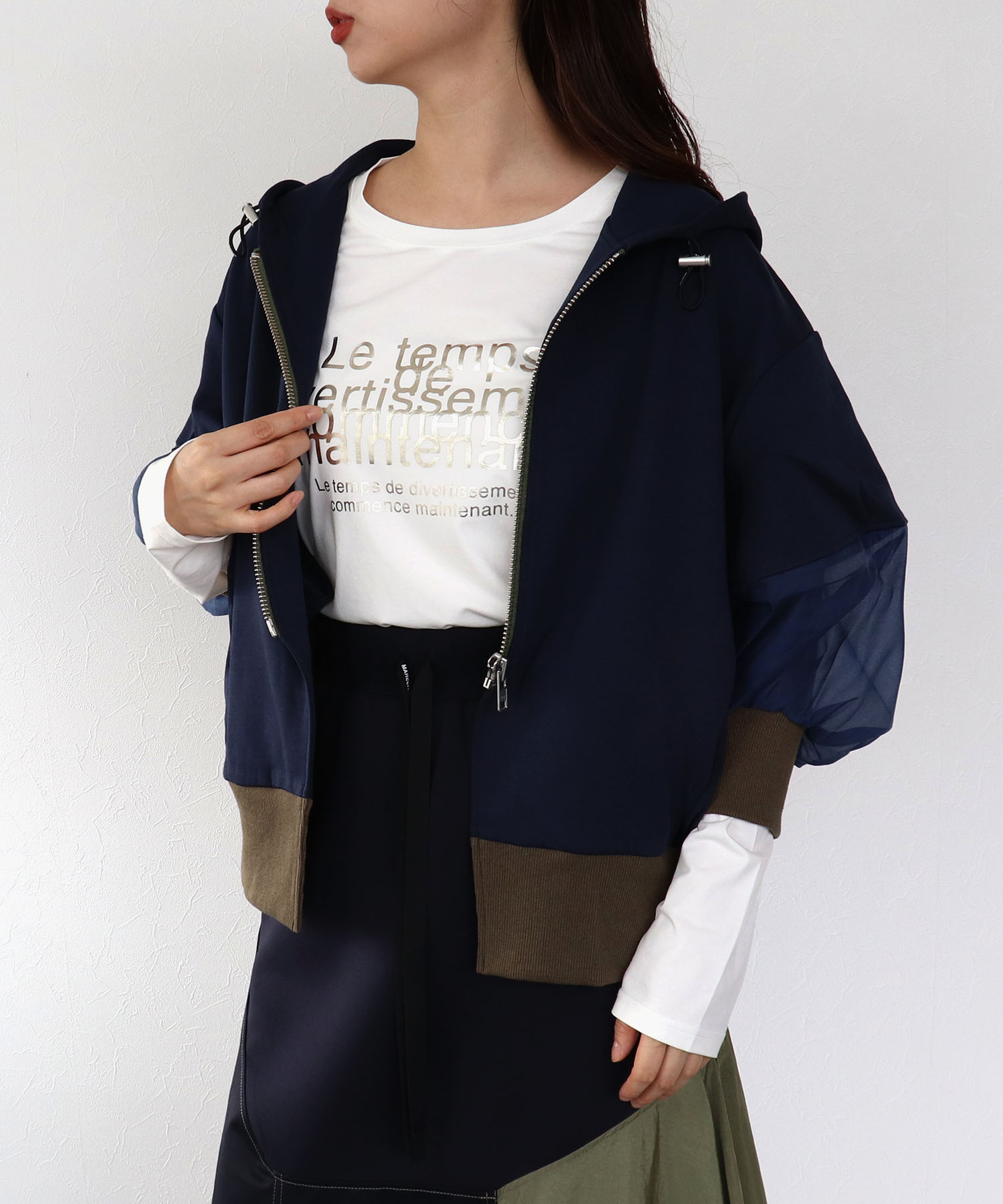 【MARECHAL TERRE】コンビネーションフーディー