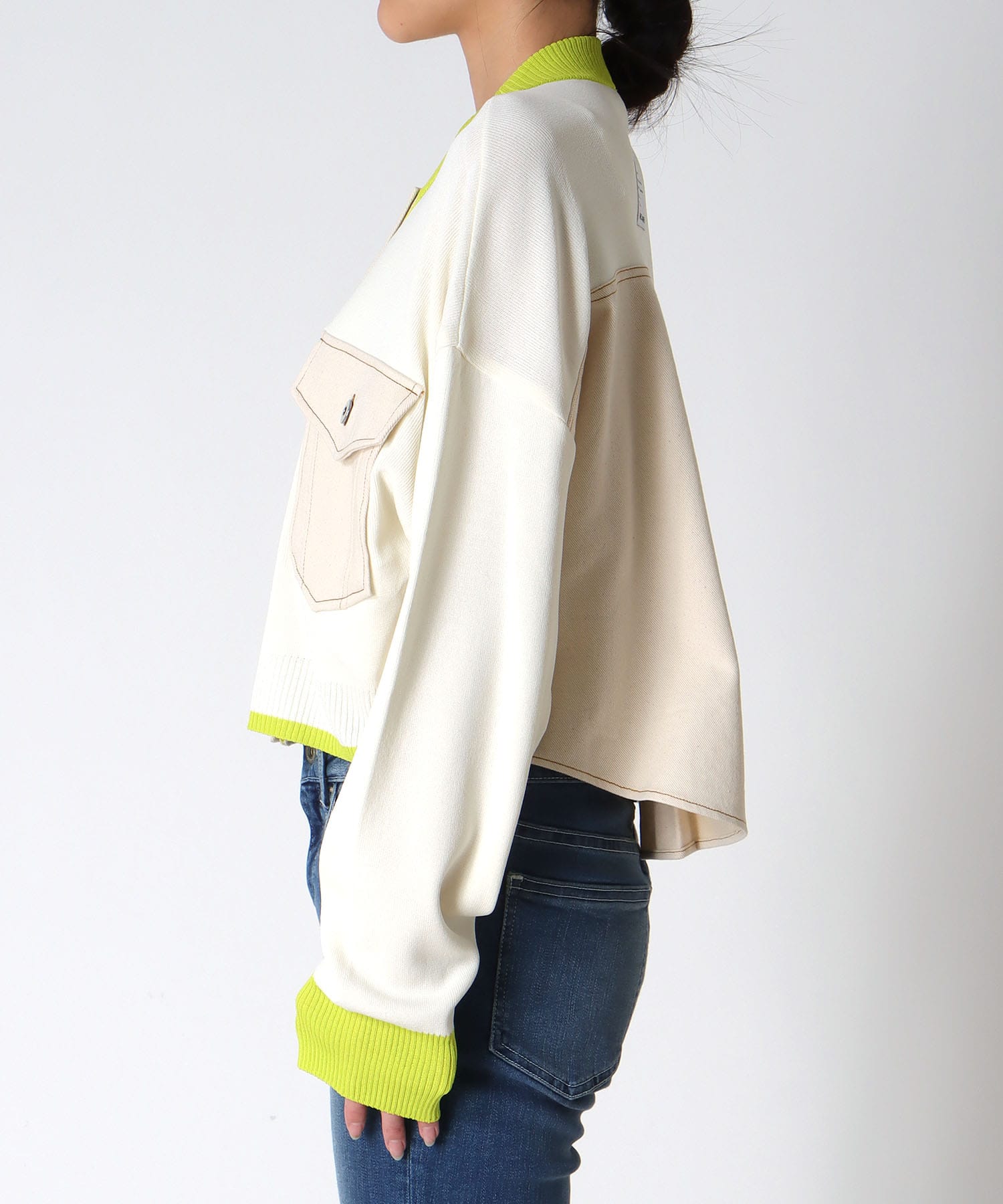 【MARECHAL TERRE】ニットコンビネーションカーディガン