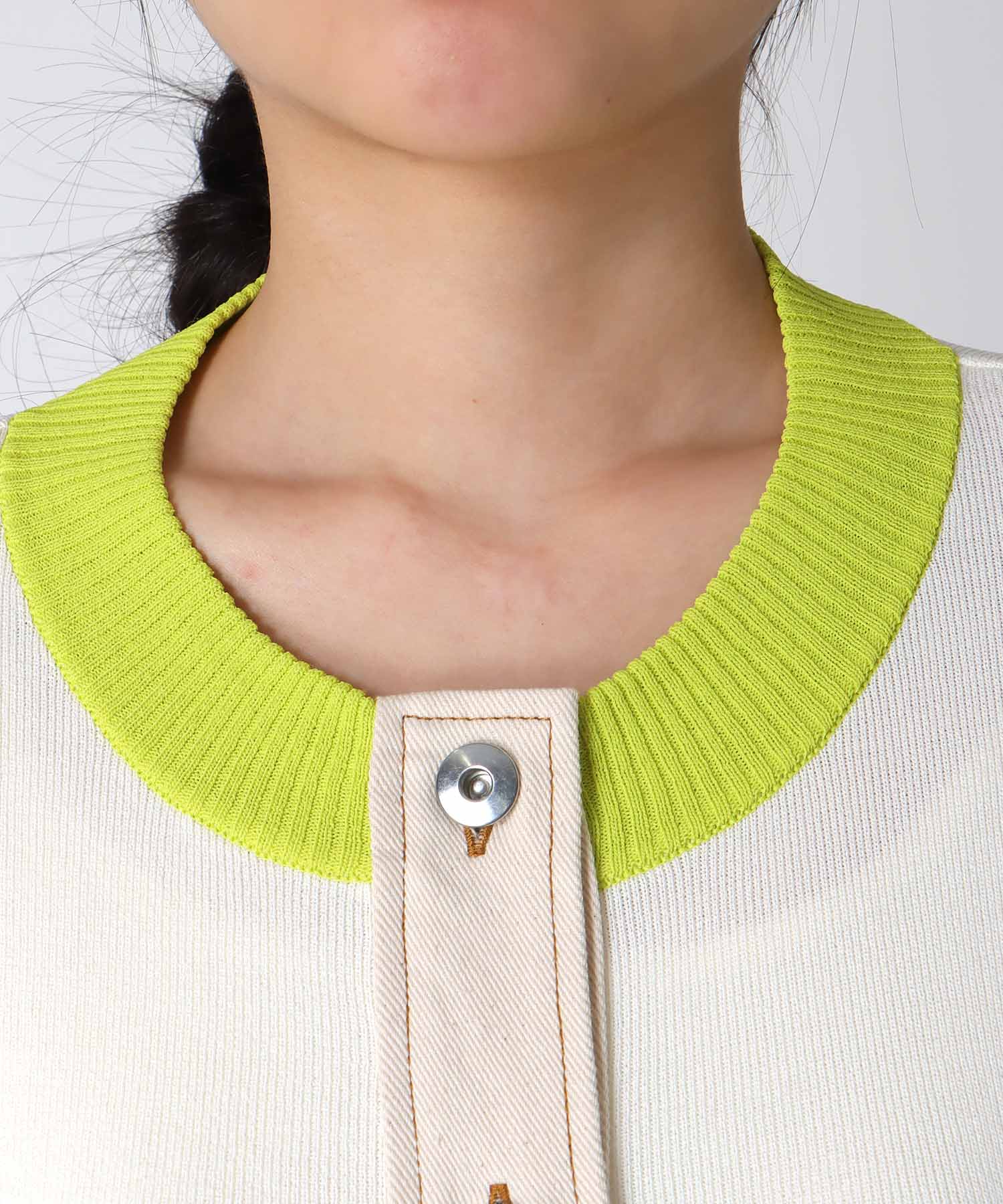 【MARECHAL TERRE】ニットコンビネーションカーディガン