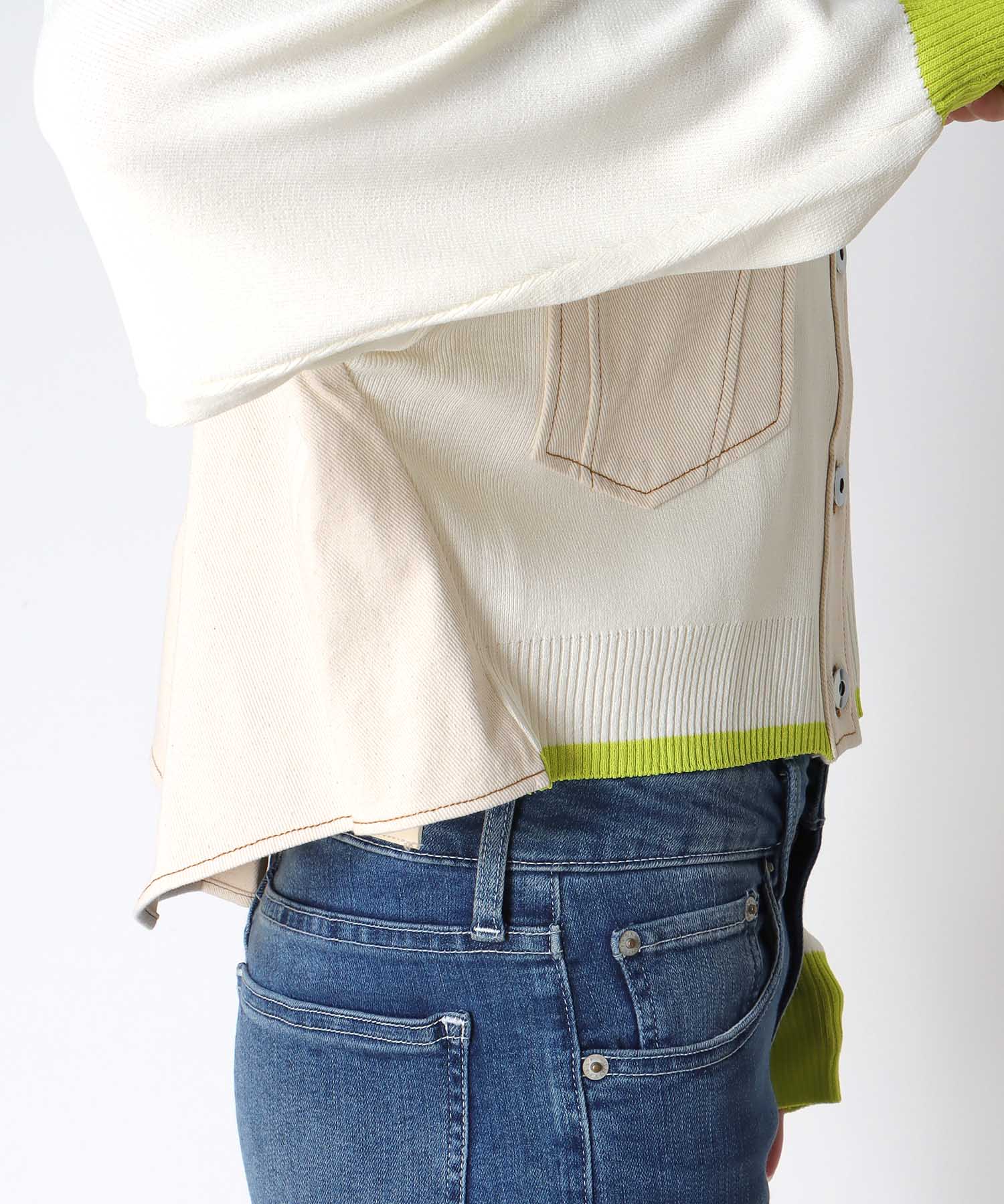 【MARECHAL TERRE】ニットコンビネーションカーディガン