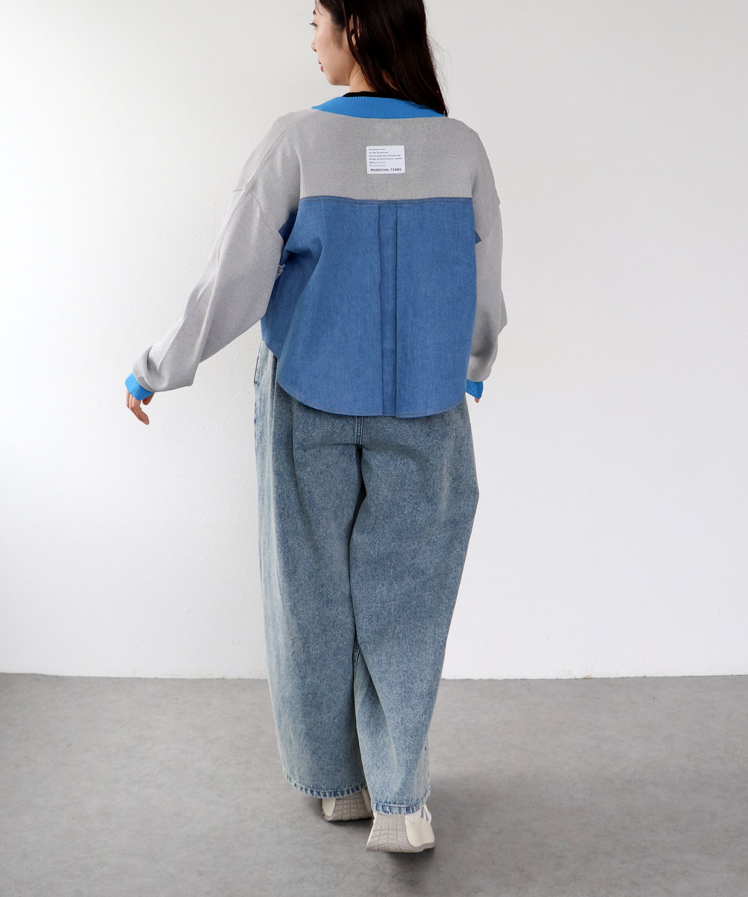 【MARECHAL TERRE】ニットコンビネーションカーディガン