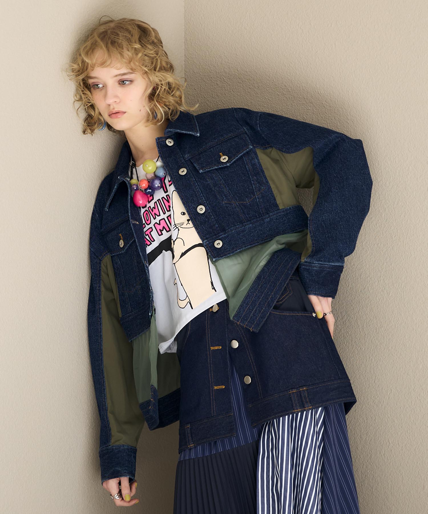 【MARECHAL TERRE】2WAYデニムジャケット