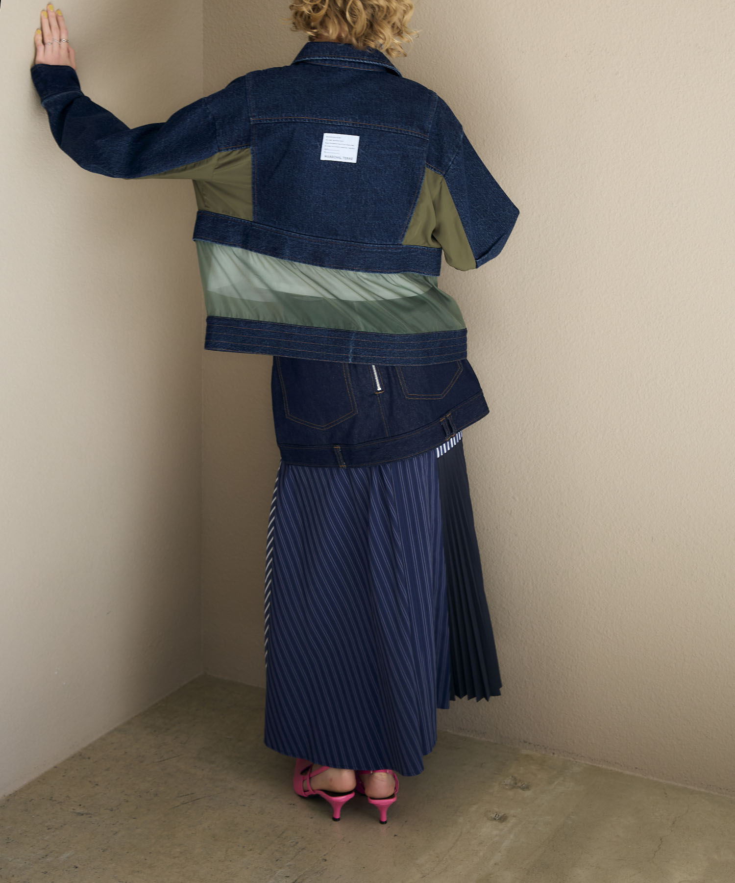 【MARECHAL TERRE】デニム＆プリーツスカート