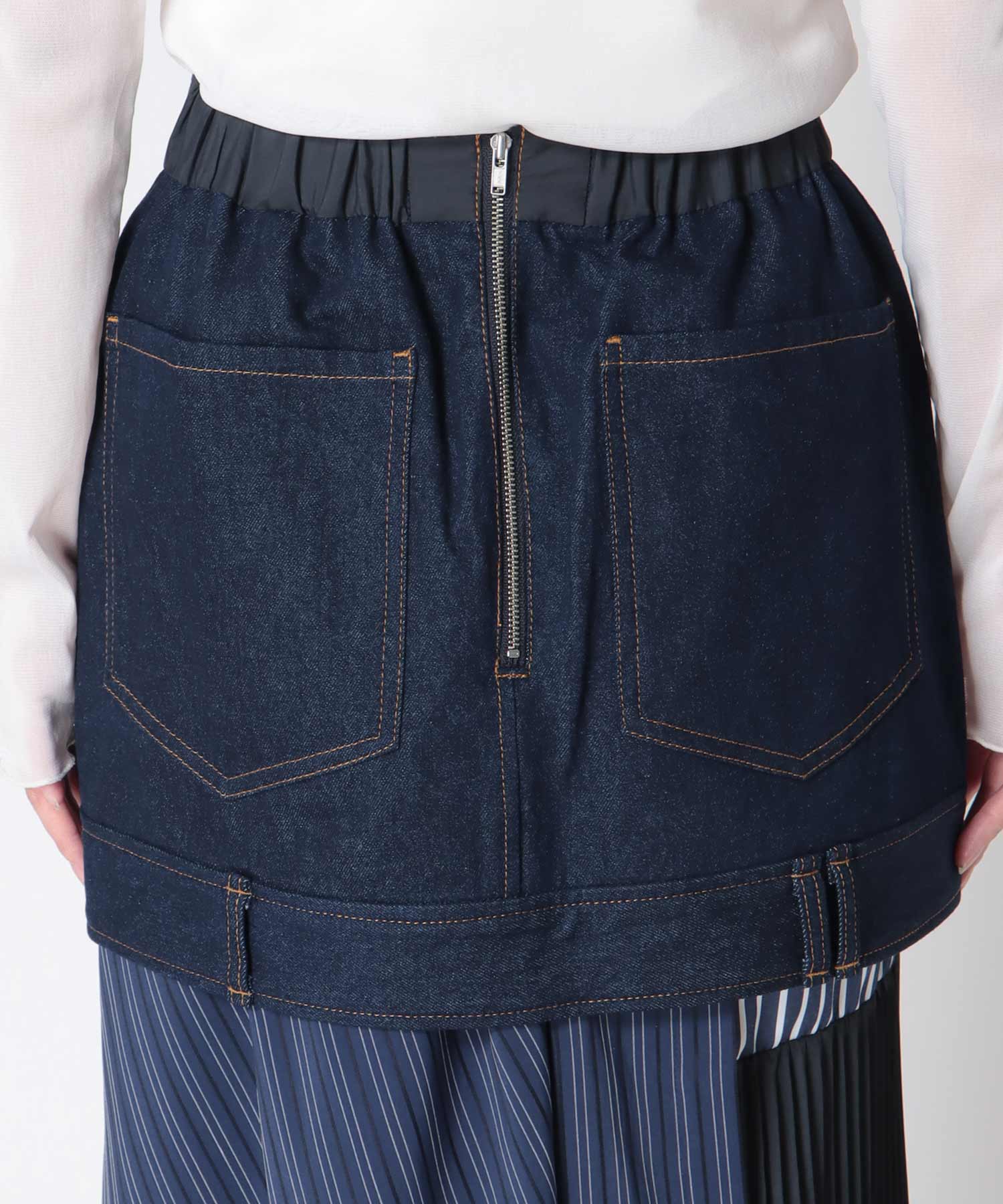 【MARECHAL TERRE】デニム＆プリーツスカート