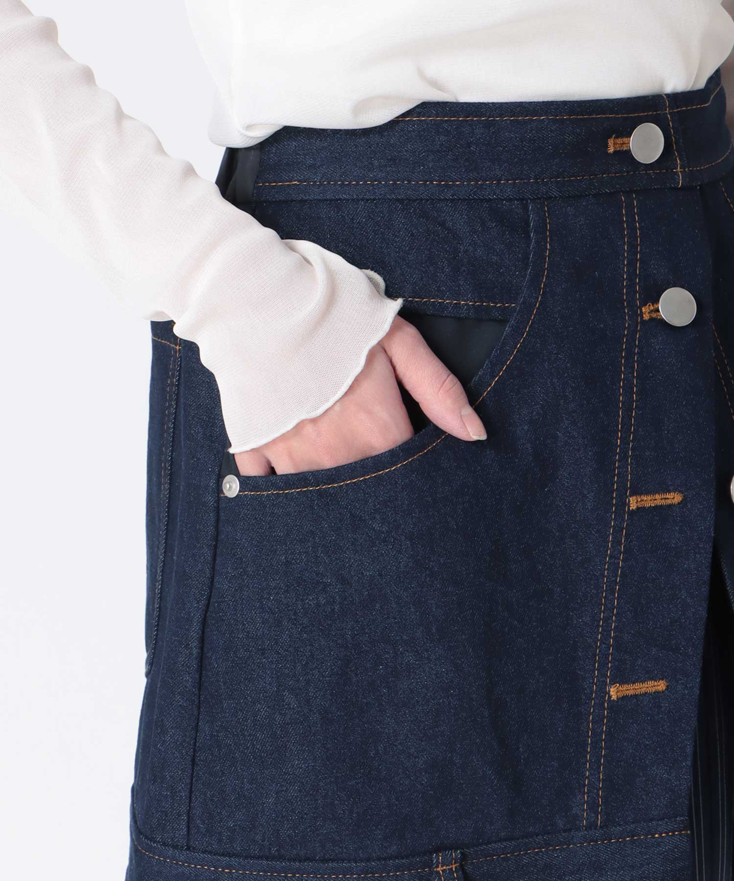 【MARECHAL TERRE】デニム＆プリーツスカート