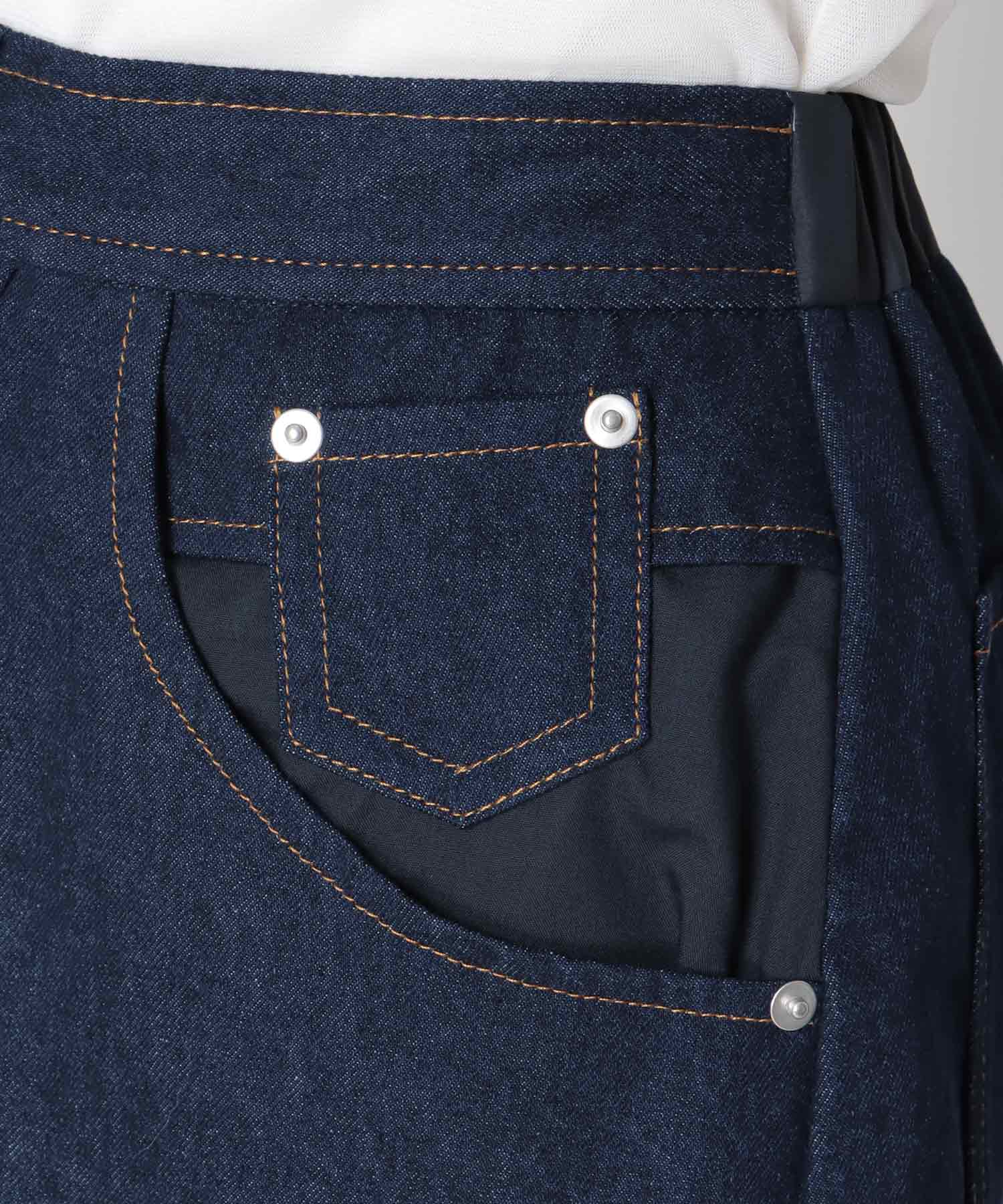 【MARECHAL TERRE】デニム＆プリーツスカート