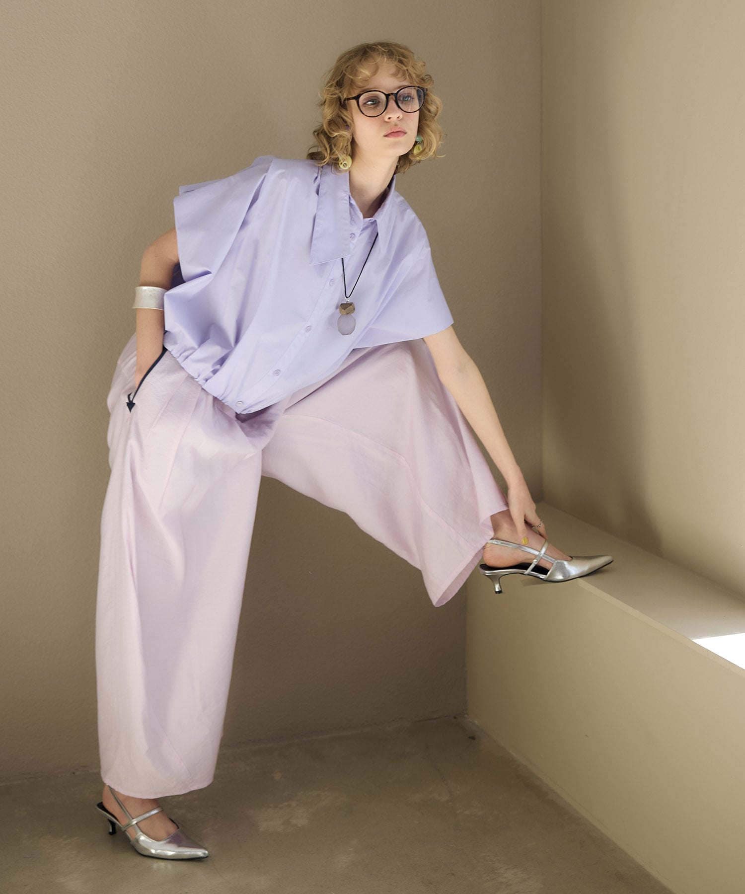 【MARECHAL TERRE】タックコクーンパンツ