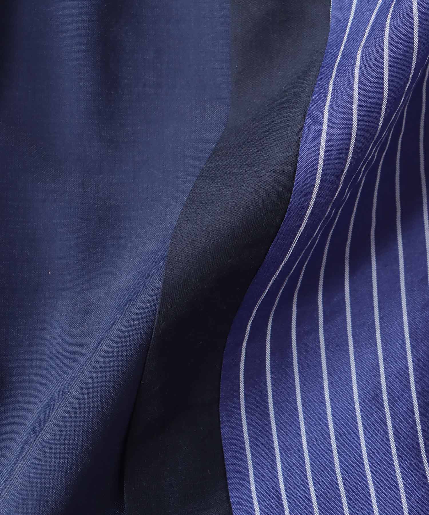 【MARECHAL TERRE】プリーツ切替ストライプスカート