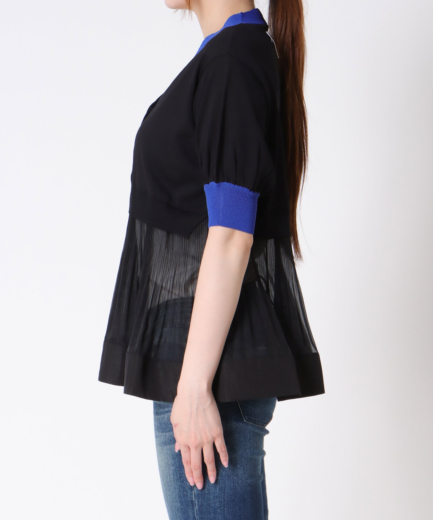 【MARECHAL TERRE】プリーツニットカーディガン