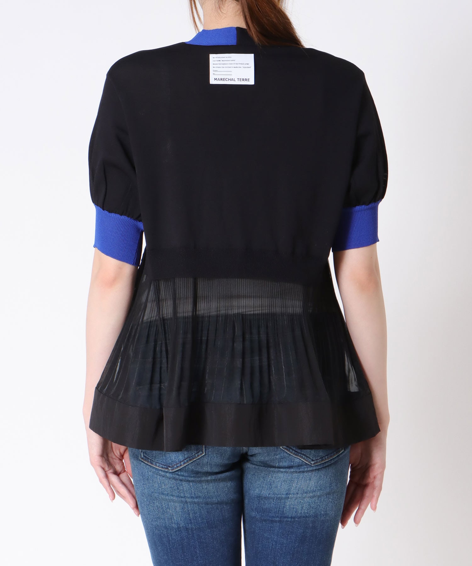 【MARECHAL TERRE】プリーツニットカーディガン