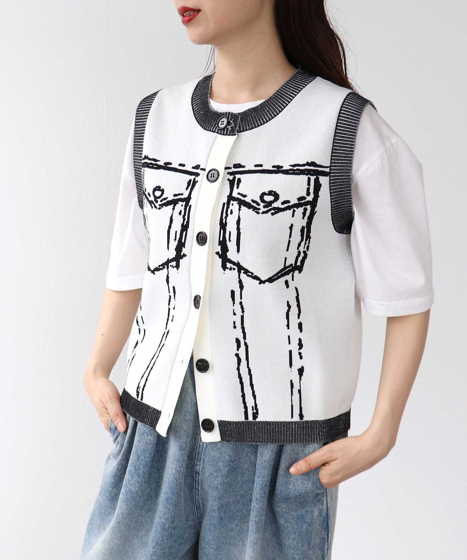 【MARECHAL TERRE】ジャガードベスト