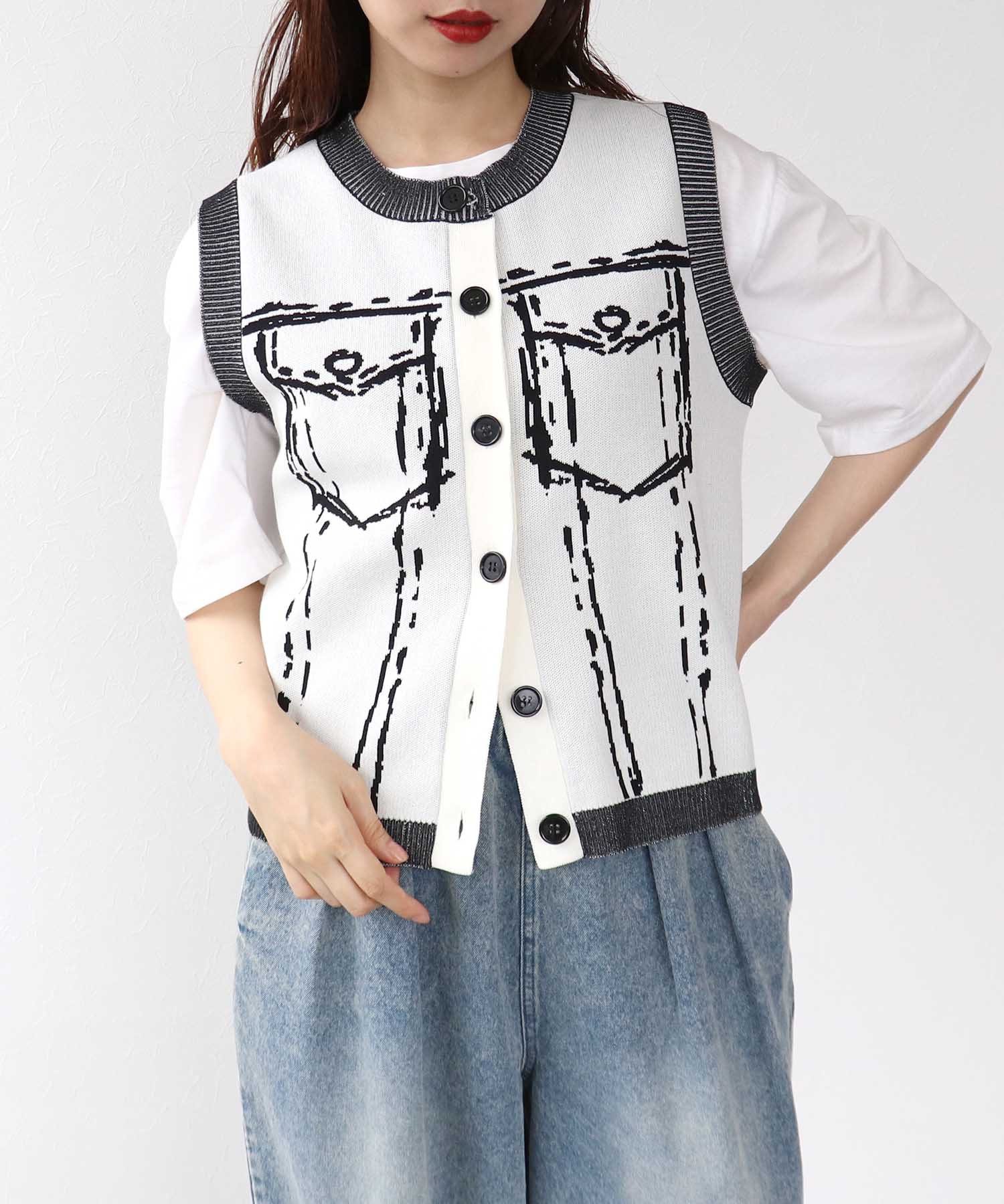 【MARECHAL TERRE】ジャガードベスト