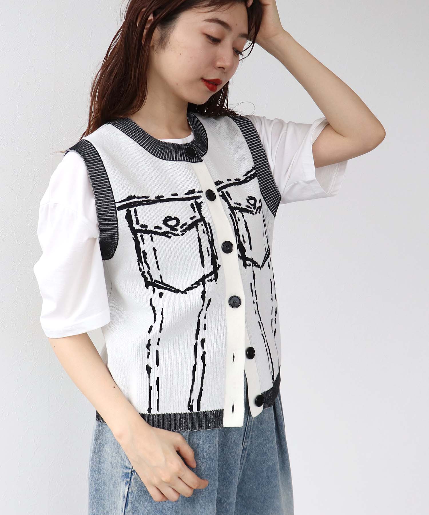 【MARECHAL TERRE】ジャガードベスト