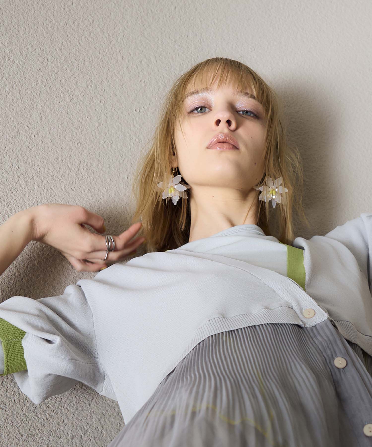 【MABEL】フラワーボリュームピアス