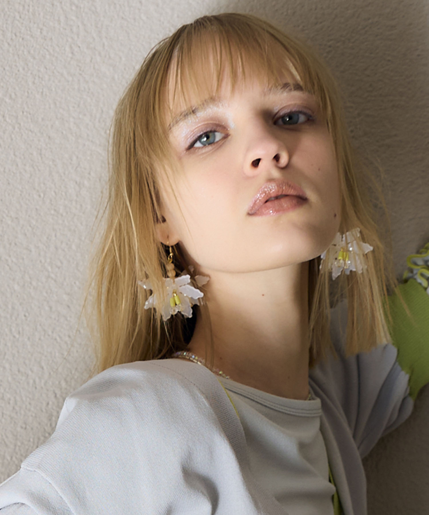 【MABEL】フラワーボリュームピアス