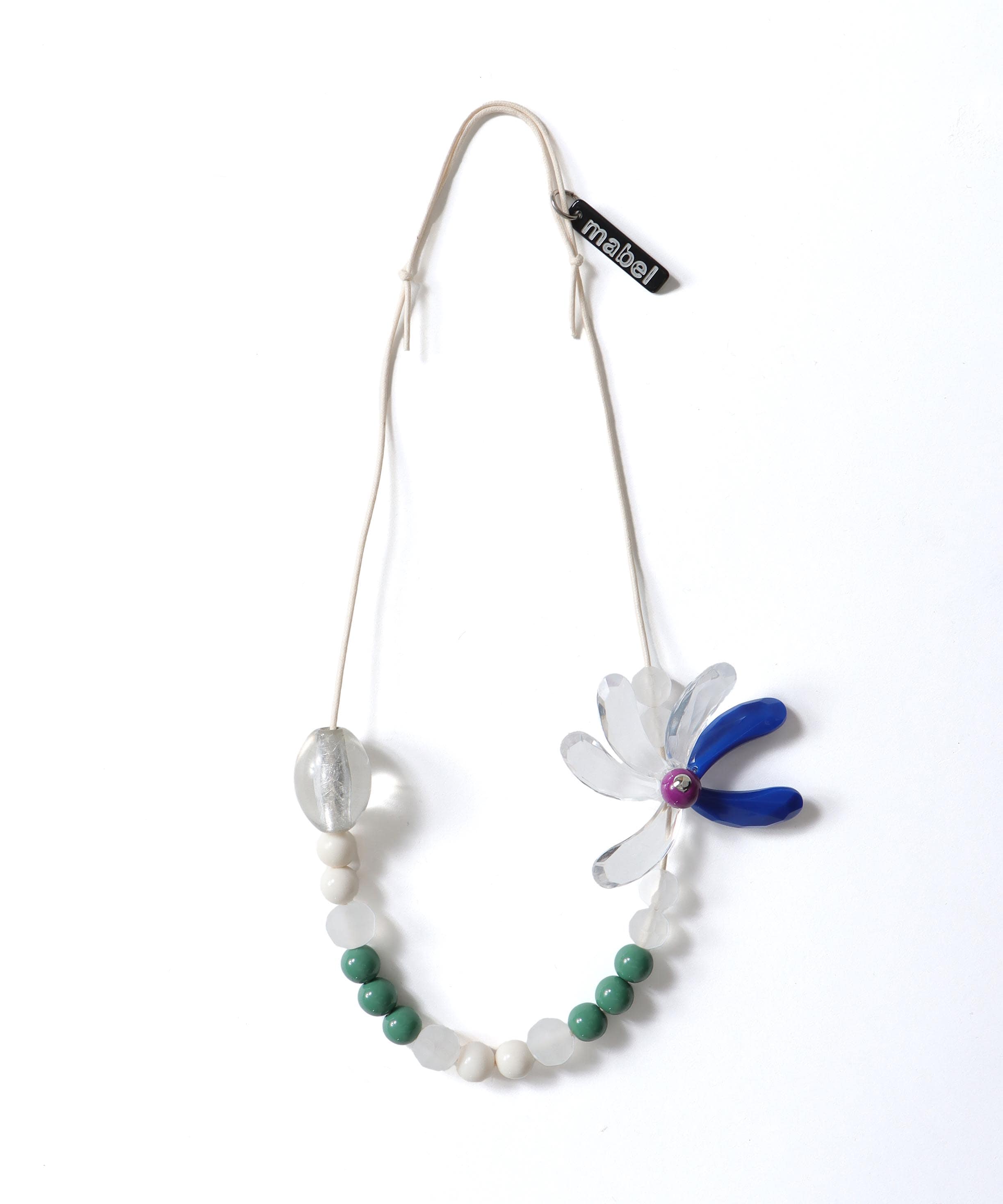 【MABEL】フラワークリアネックレス