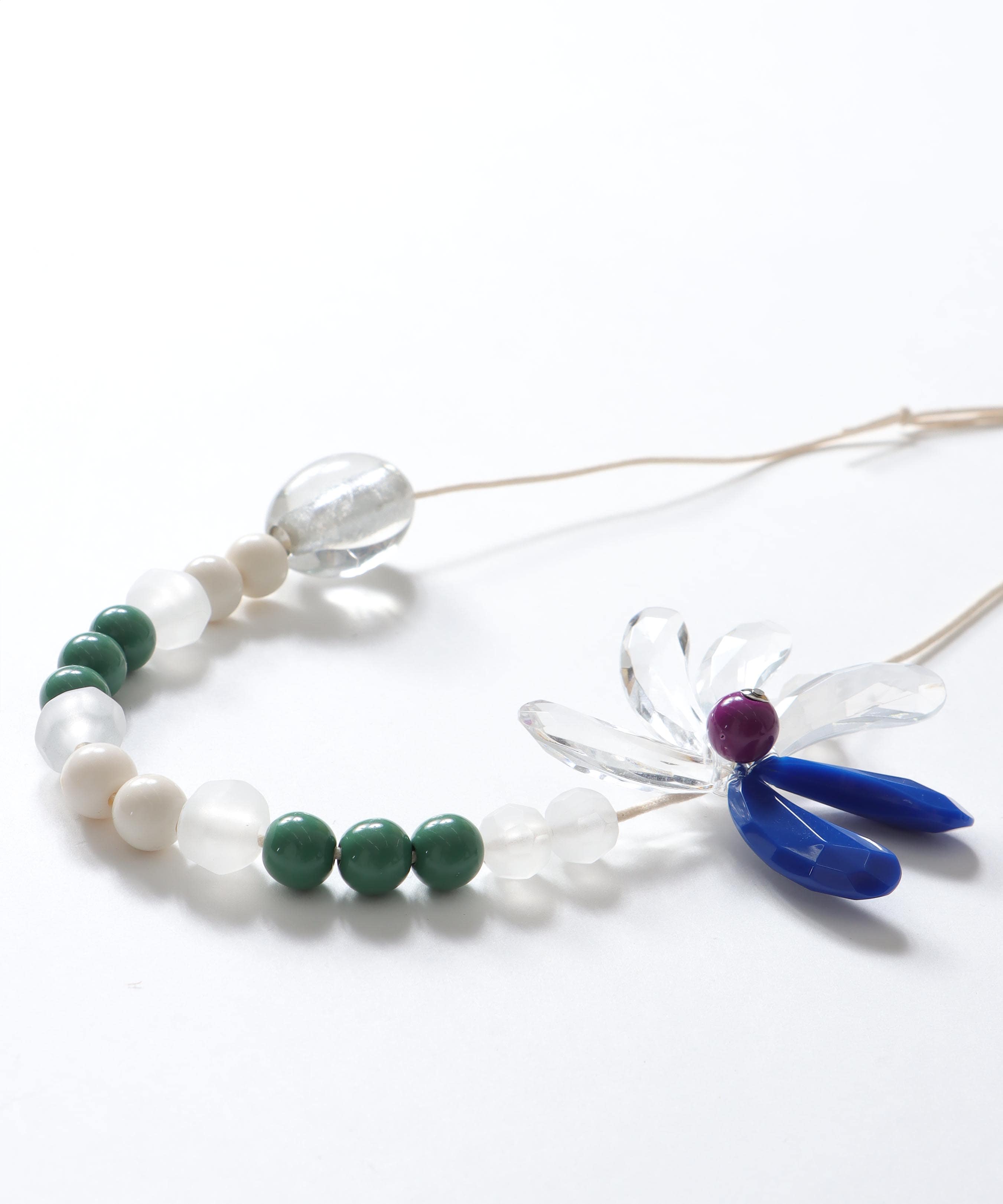 【MABEL】フラワークリアネックレス