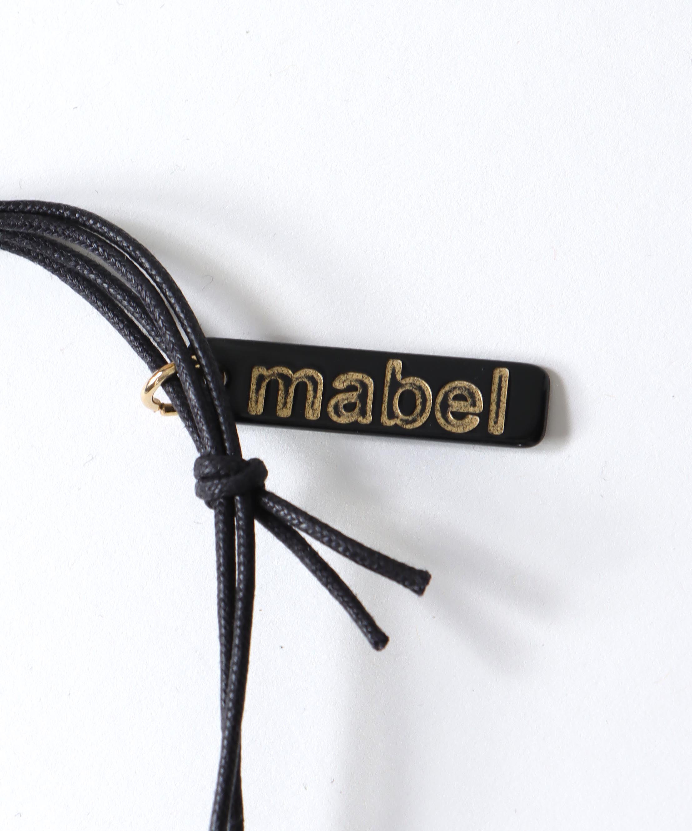 【MABEL】ウッドパーツネックレス