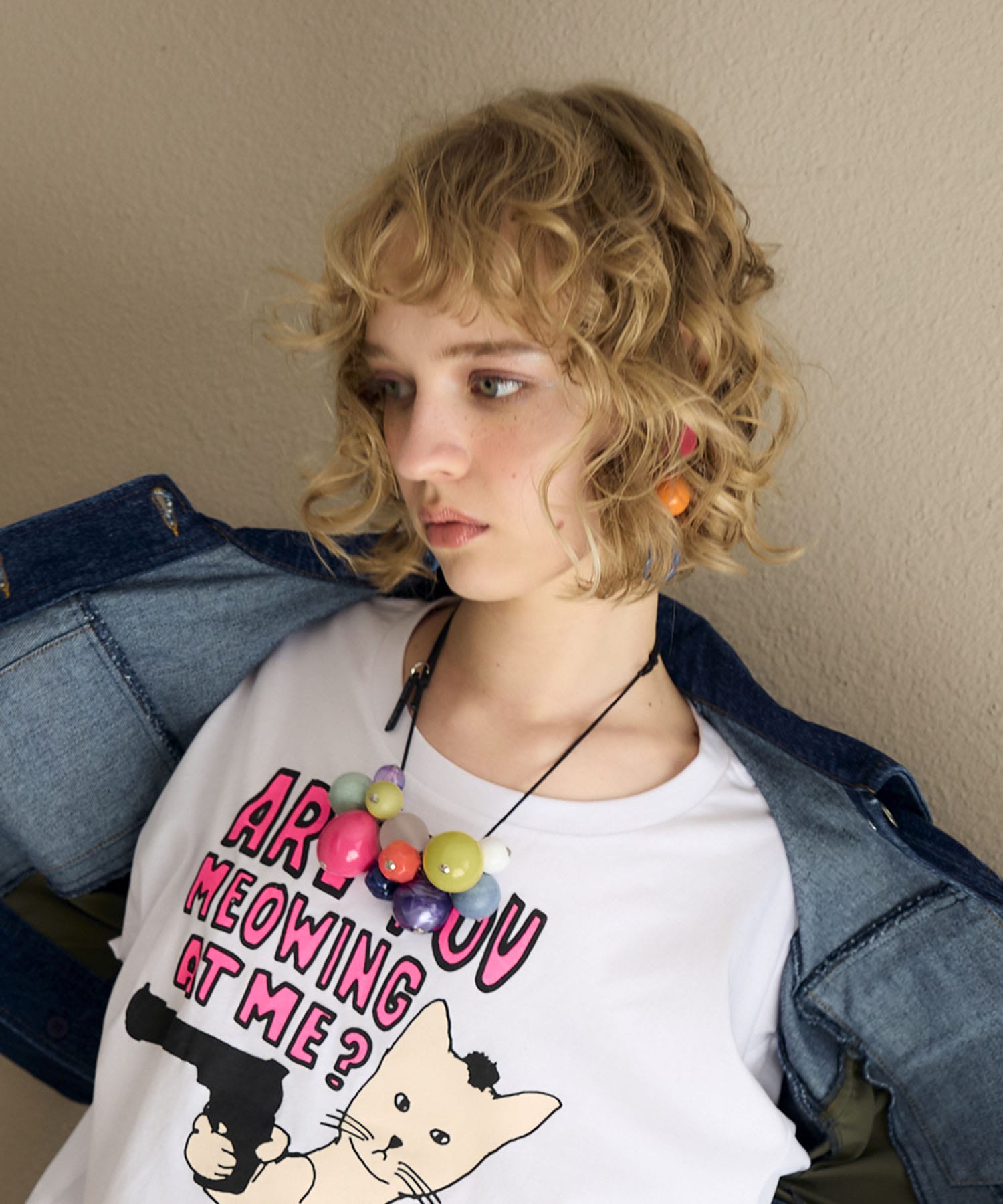 【MABEL】カラフルボリュームネックレス